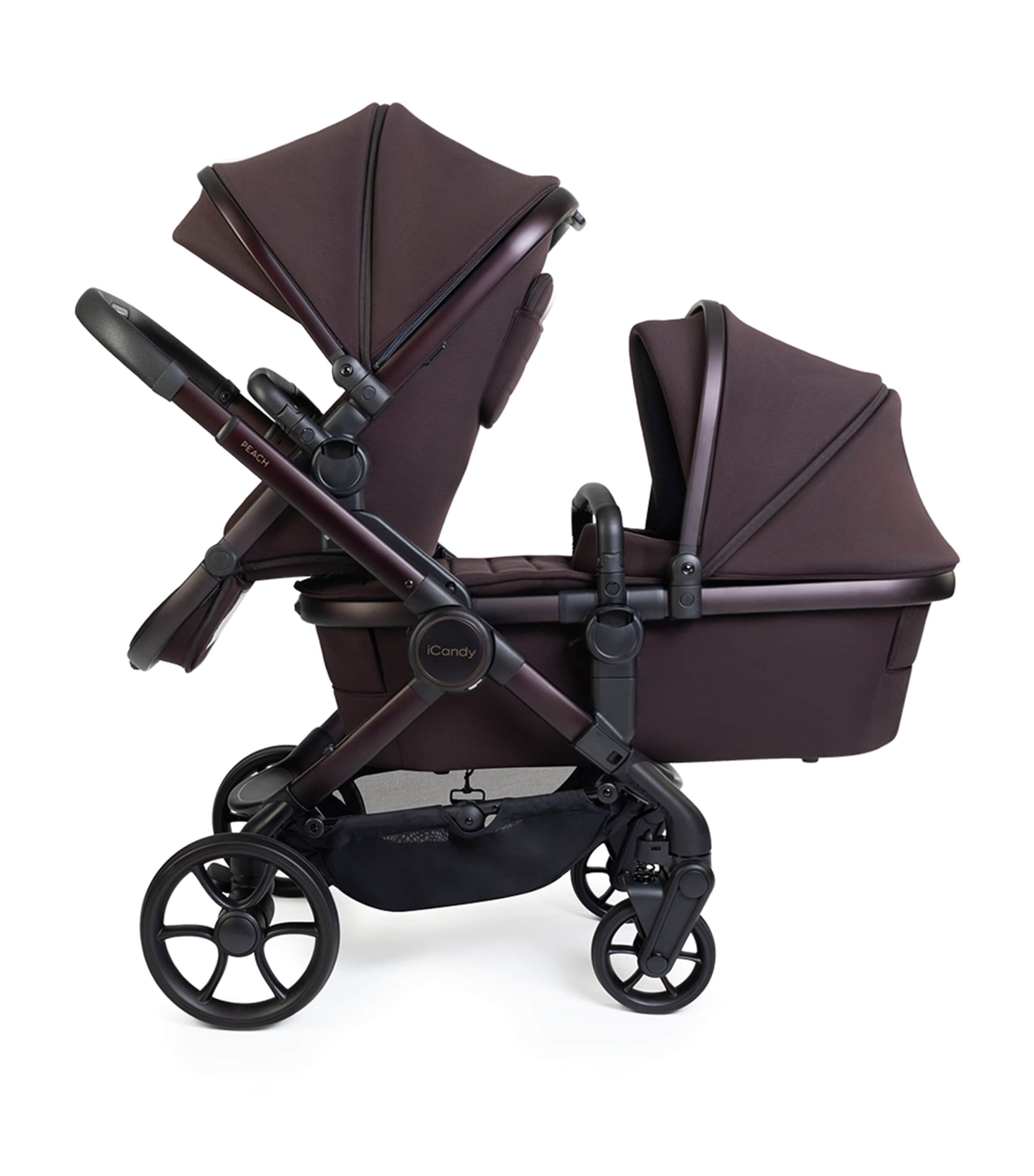 iCandy Peach 8 Double Pushchair and Carrycot Set Coffee Bean Image 2