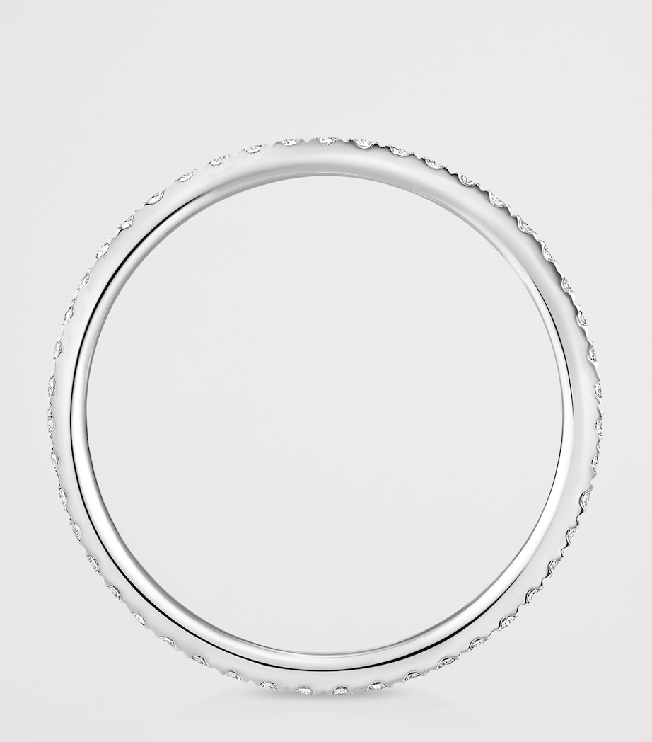 Messika Gatsby White Gold and Diamond Pavé Wedding Ring White Gold Image 3