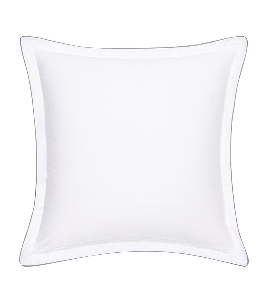 Alexandre Turpault Cotton Saison Square Pillowcase (65cm x 65cm) Noir & Blanc Image 2
