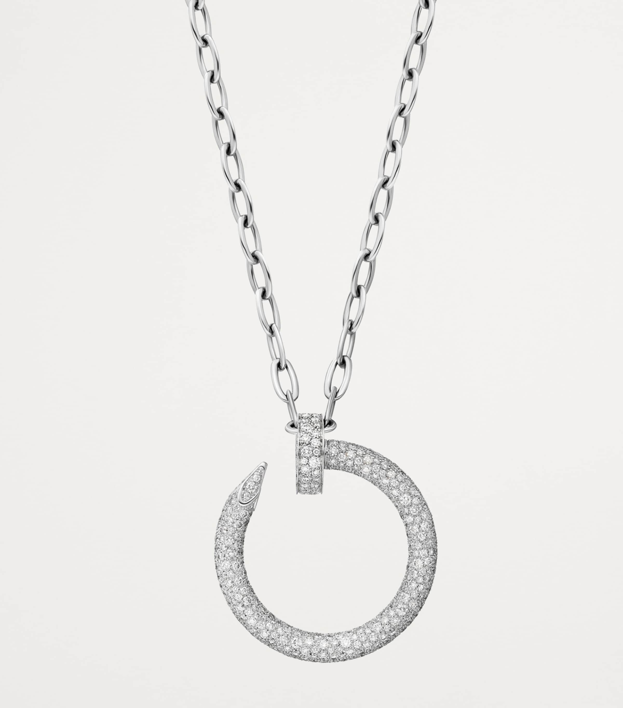 Cartier White Gold and Diamond Juste un Clou Necklace White Gold Image 3