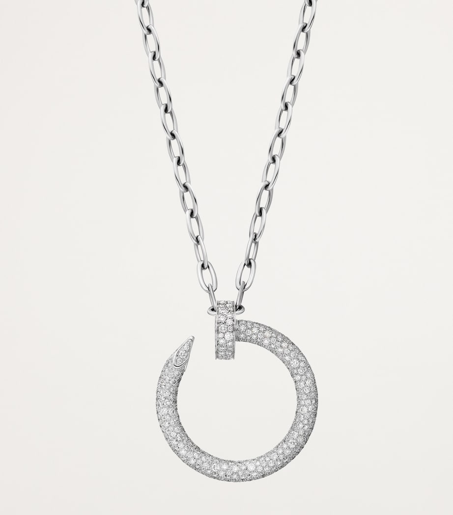 White Gold and Diamond Juste un Clou Necklace WHITE GOLD Image 3