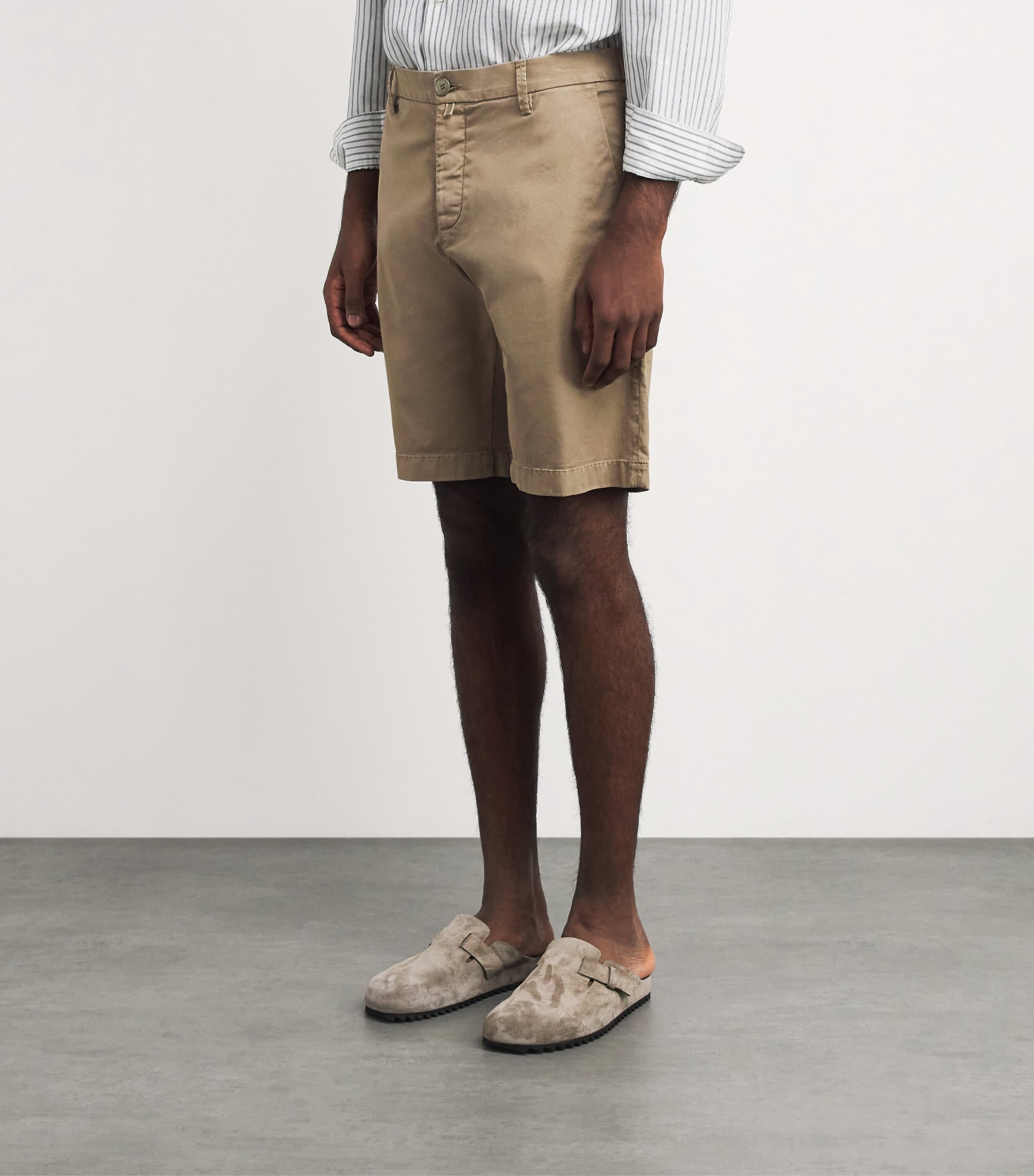 Jacob Cohën Mens Chino Shorts Brown Image 4