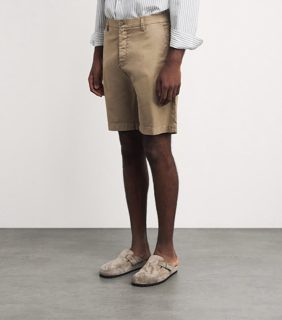 Jacob Cohën Mens Chino Shorts Brown Image 4