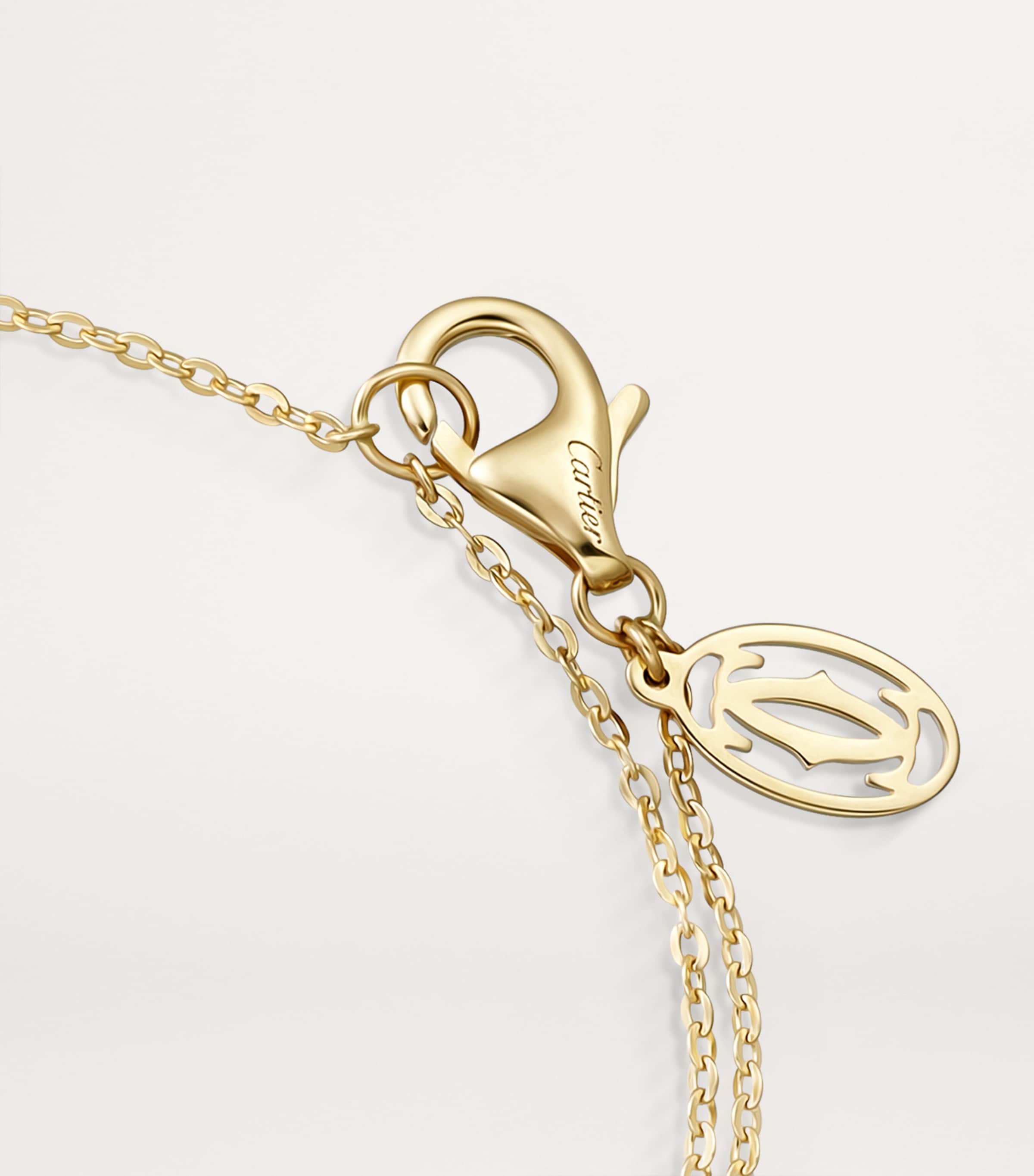 White, Yellow, Rose Gold and Diamond Trinity Bracelet MIXED GOLD Image 3