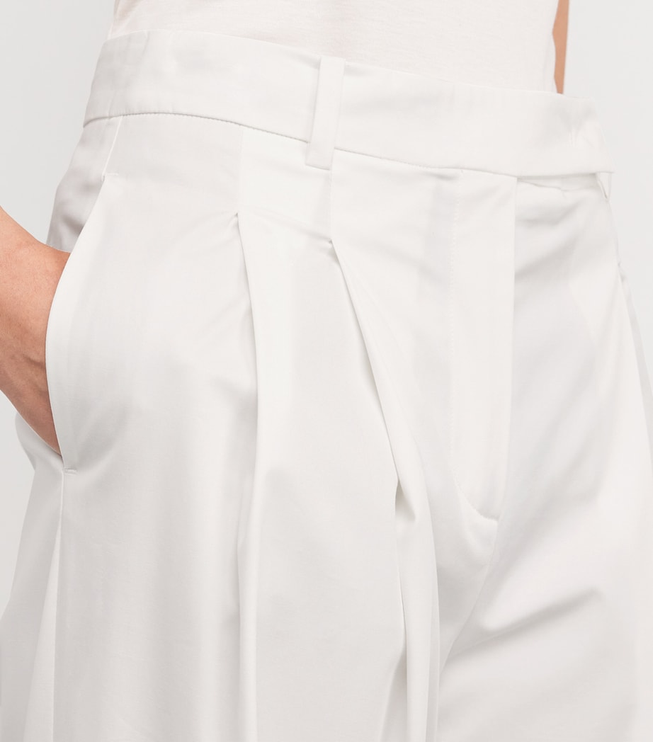 Double-Pleated Tailored Trousers BIANCO Image 6