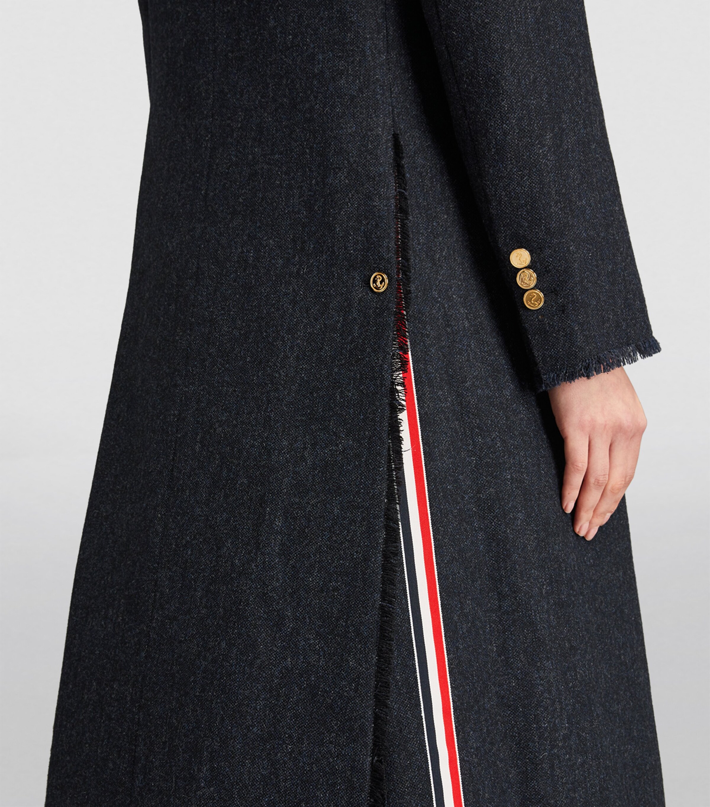 Thom Browne Wide-Lapel Overcoat | Harrods US
