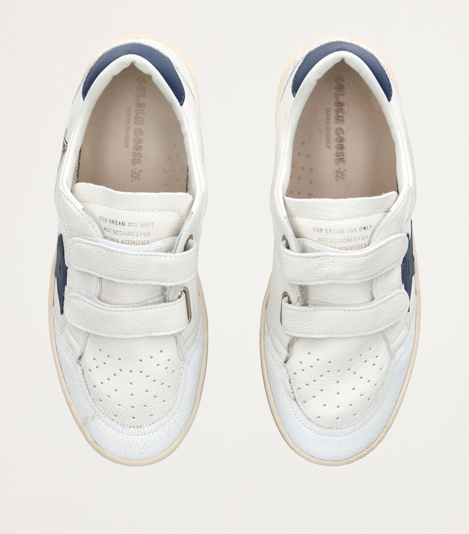Leather Ball Star Sneakers WHITE/NAVY Image 4