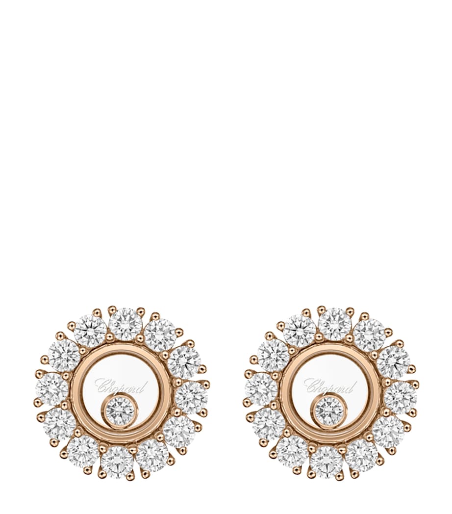 Rose Gold and Diamond Happy Diamonds Icons Joaillerie Stud Earrings 18K ROSE GOLD Image 1