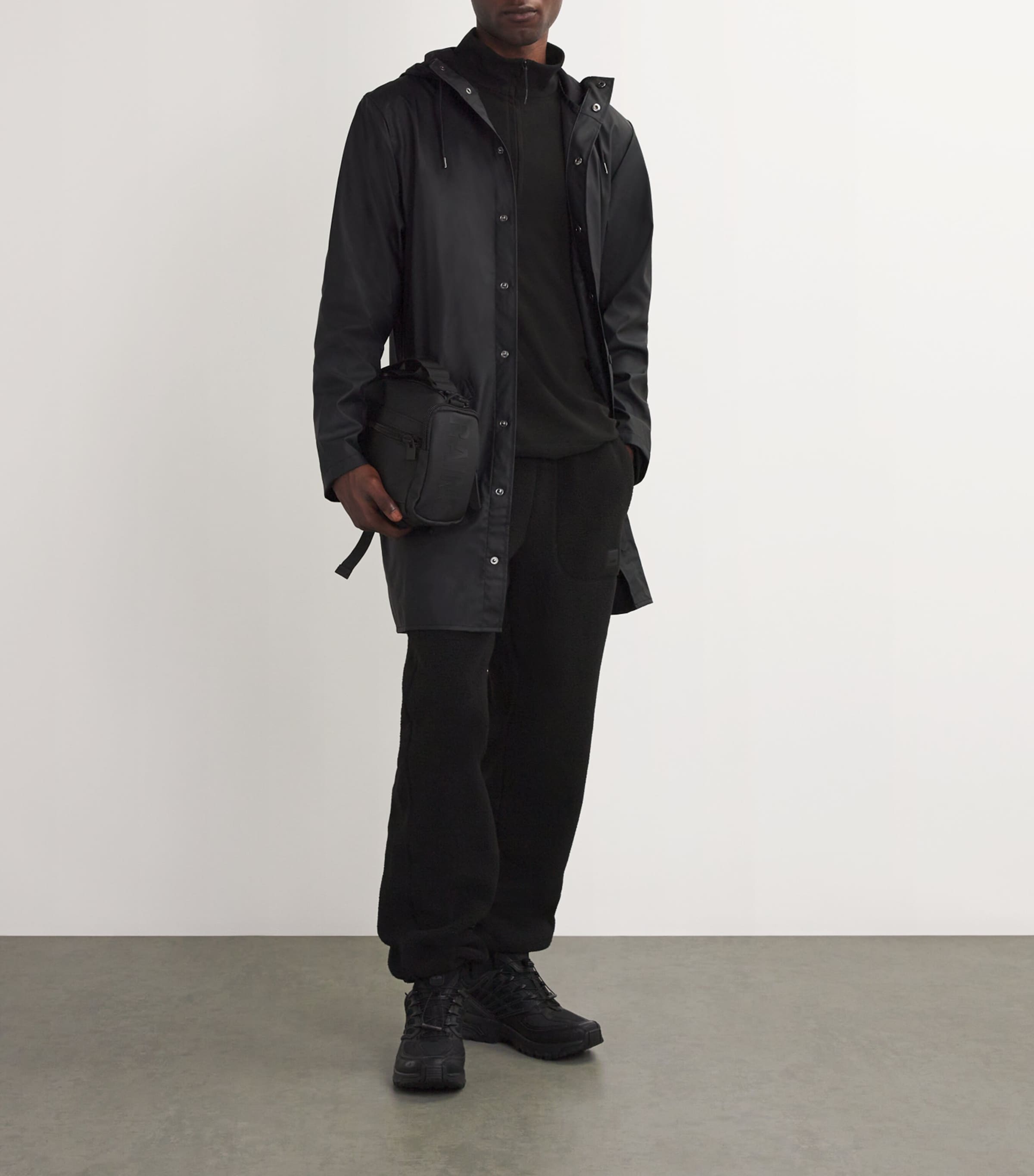 Core Longline Rain Jacket BLACK Image 2