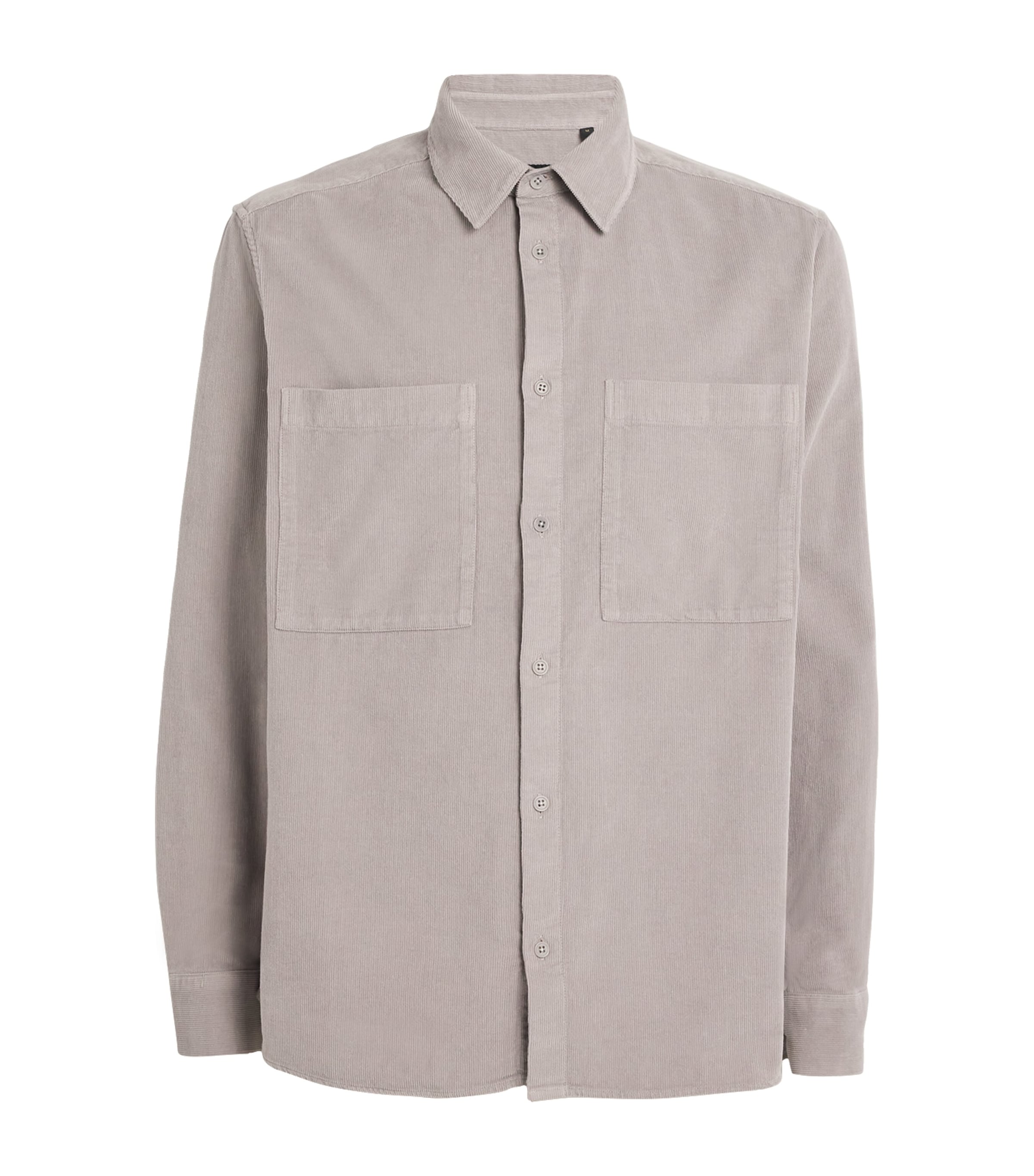 Shop Belstaff Corduroy Foundry Shirt In Grey