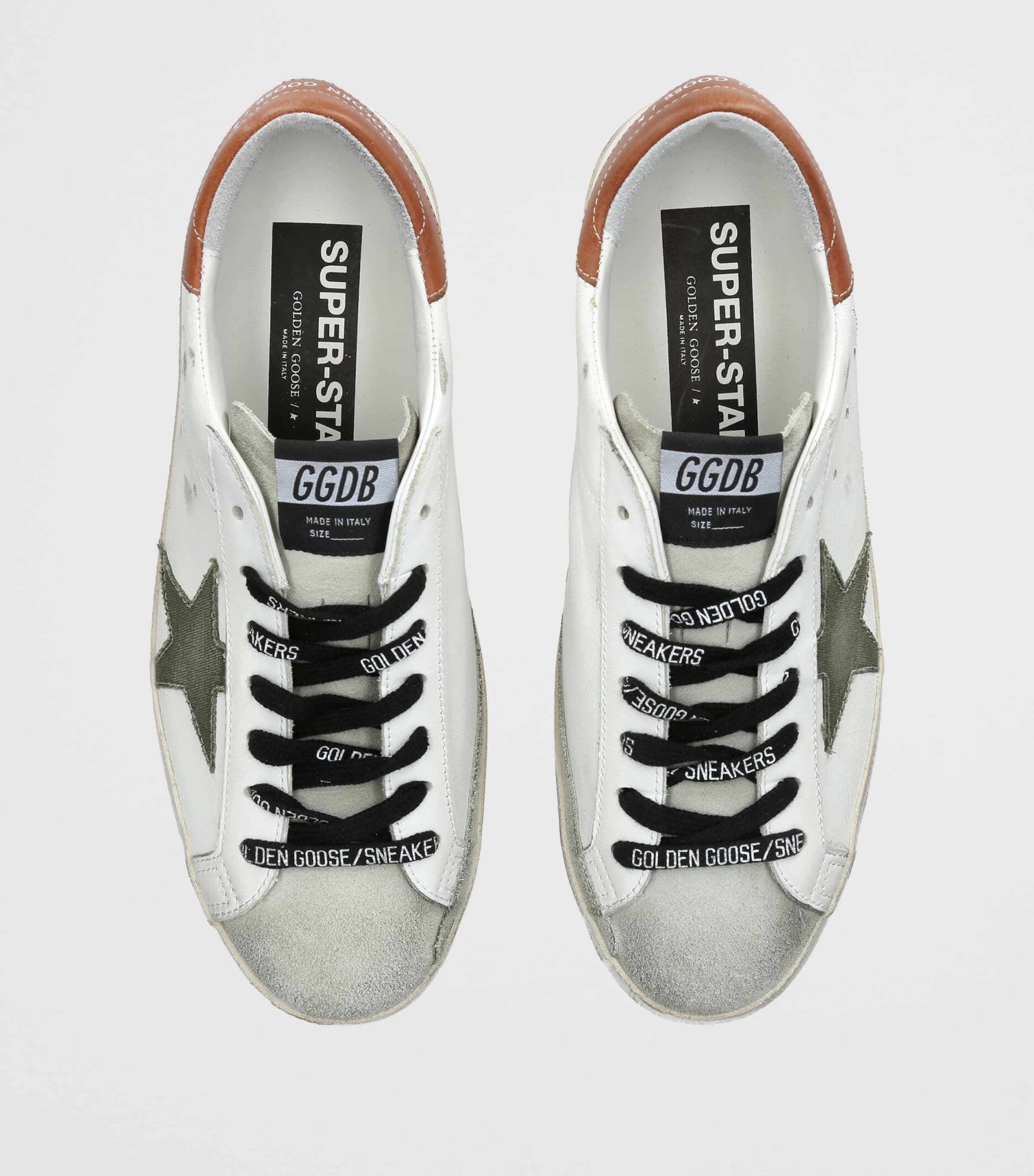 Golden Goose Leather Super Star Sneakers Rust Comb Image 4