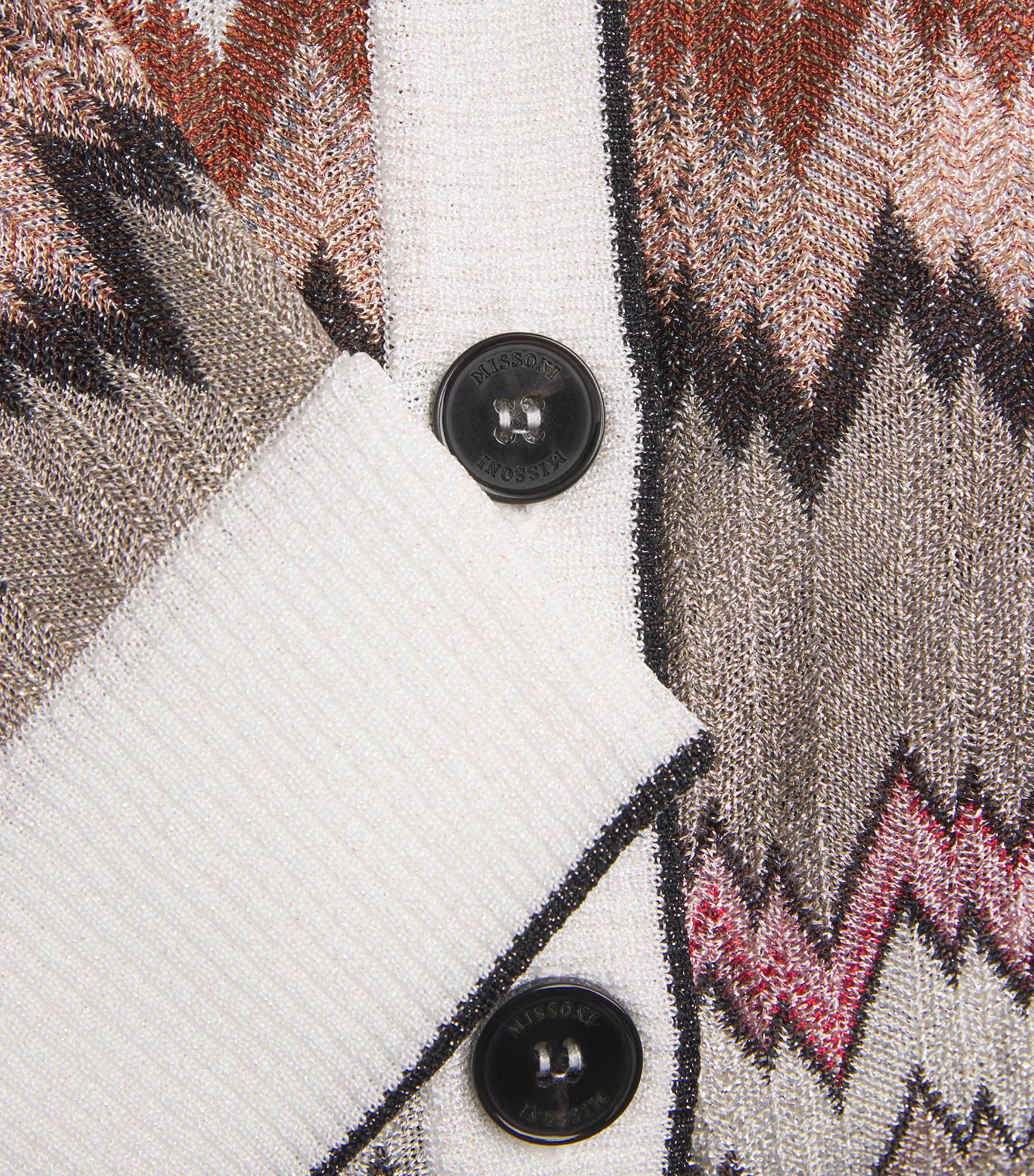 Snake V-Neck Cardigan SM9Y3 MULTI W WHITE Image 5