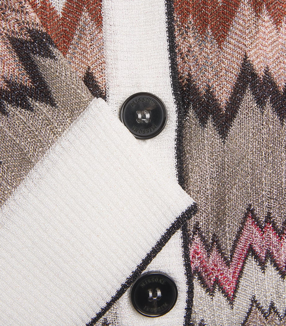 Snake V-Neck Cardigan SM9Y3 MULTI W WHITE Image 5