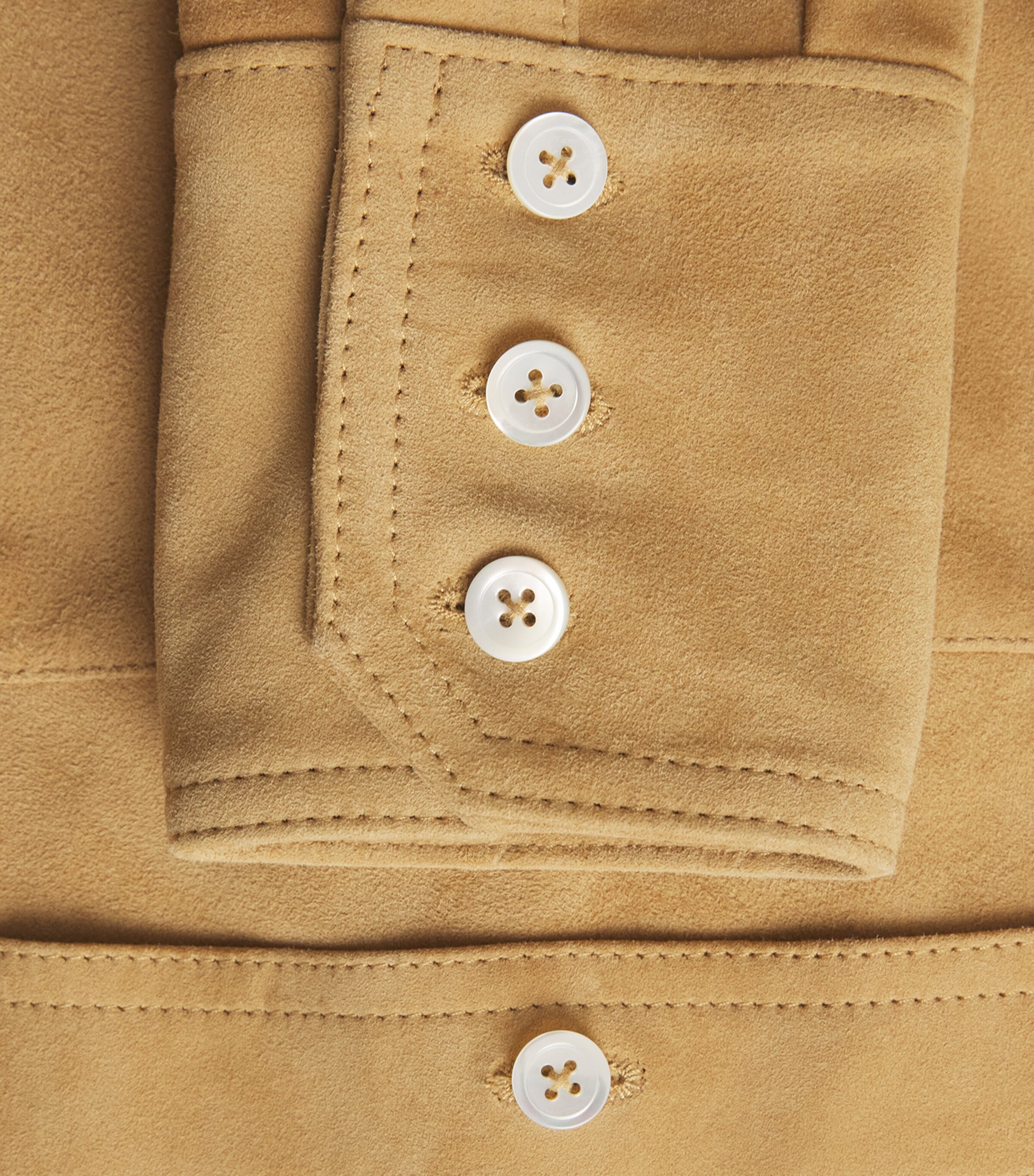 Polo Ralph Lauren Womens Suede Utility Dress Khaki Image 6