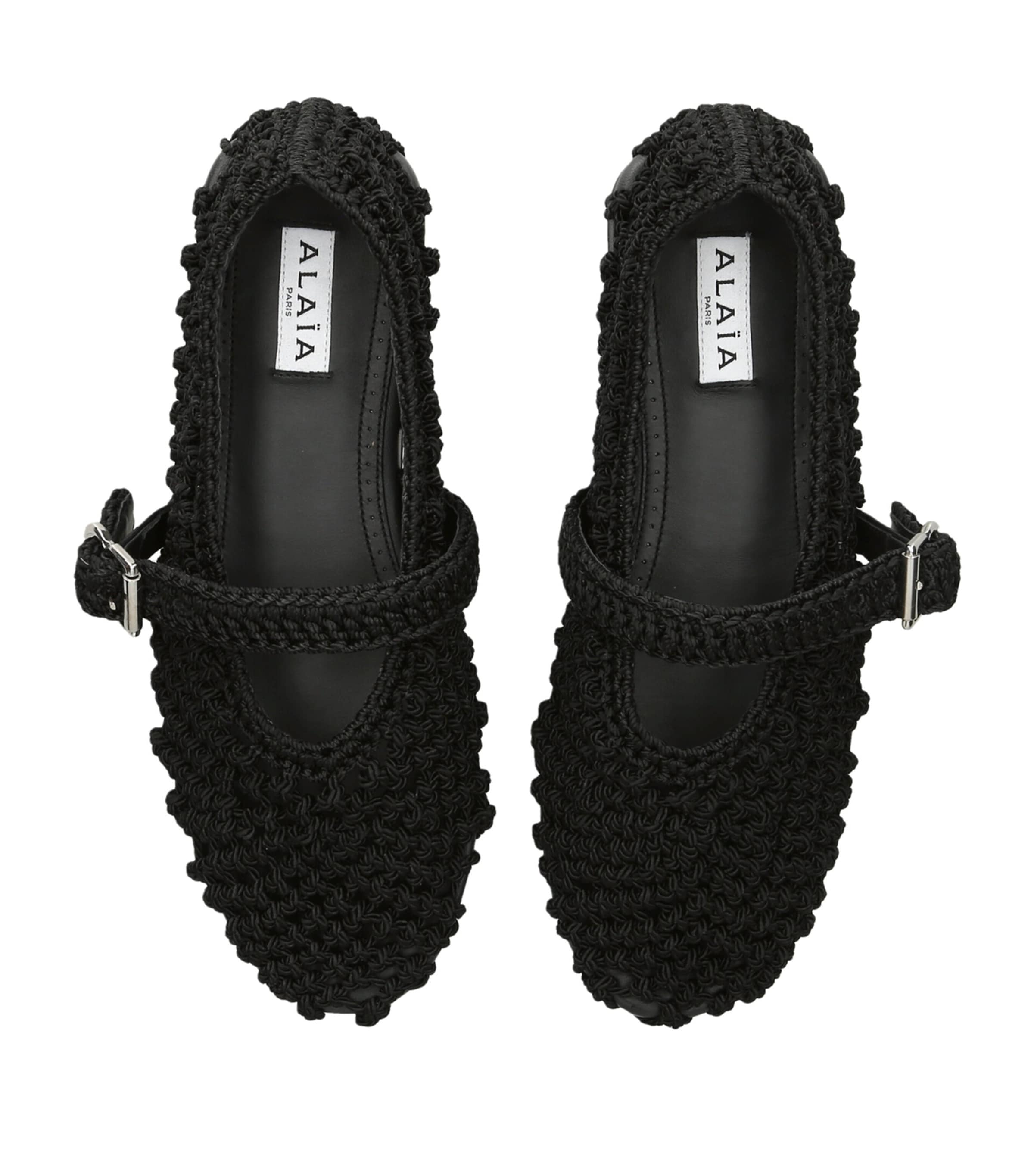 Alaïa Knotted Ballet Flats Black Image 4