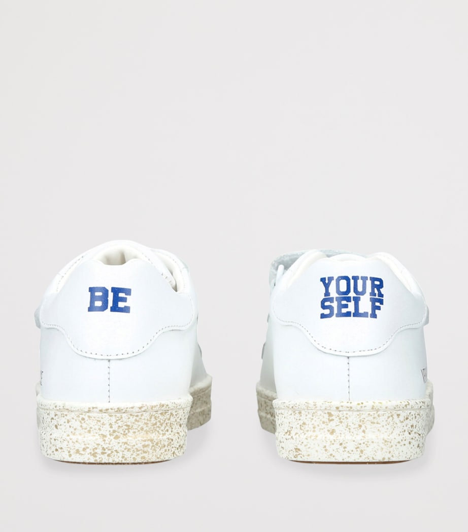 Eco Calf Leather Low-Top Sneakers WHITE Image 2