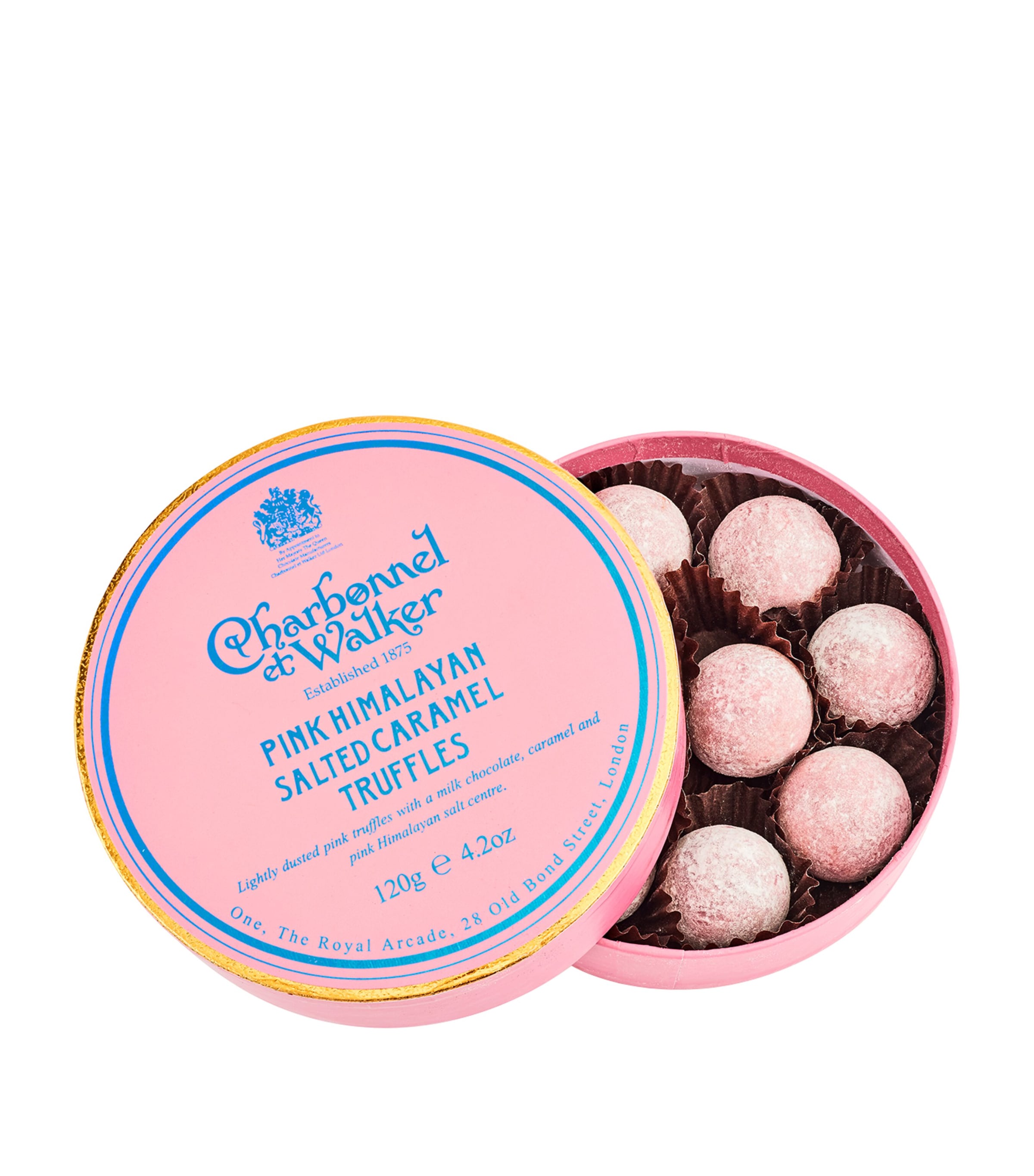 Charbonnel et Walker Pink Himalayan Salted Caramel Truffles (120g) | Food | Chocolates | Chocolate Truffles | Designers | Charbonnel et Walker