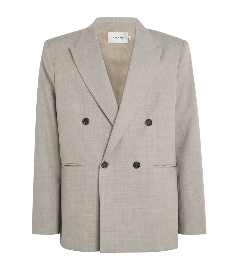 Wool Double-Breasted Blazer VINTAGE KHAKI Image 1