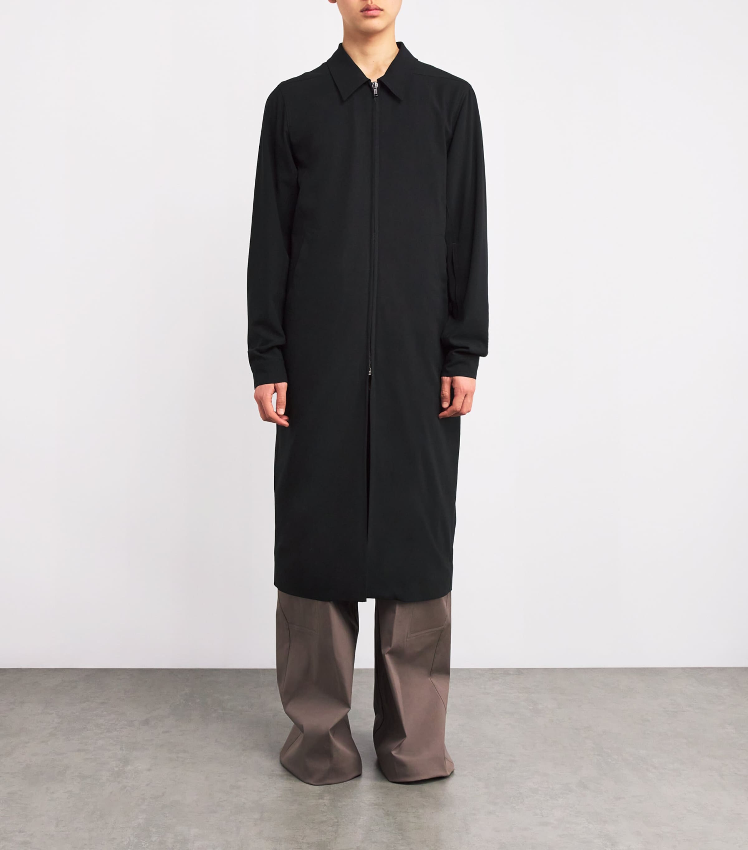 Rick Owens Mens Longline Brad Coat Image 3