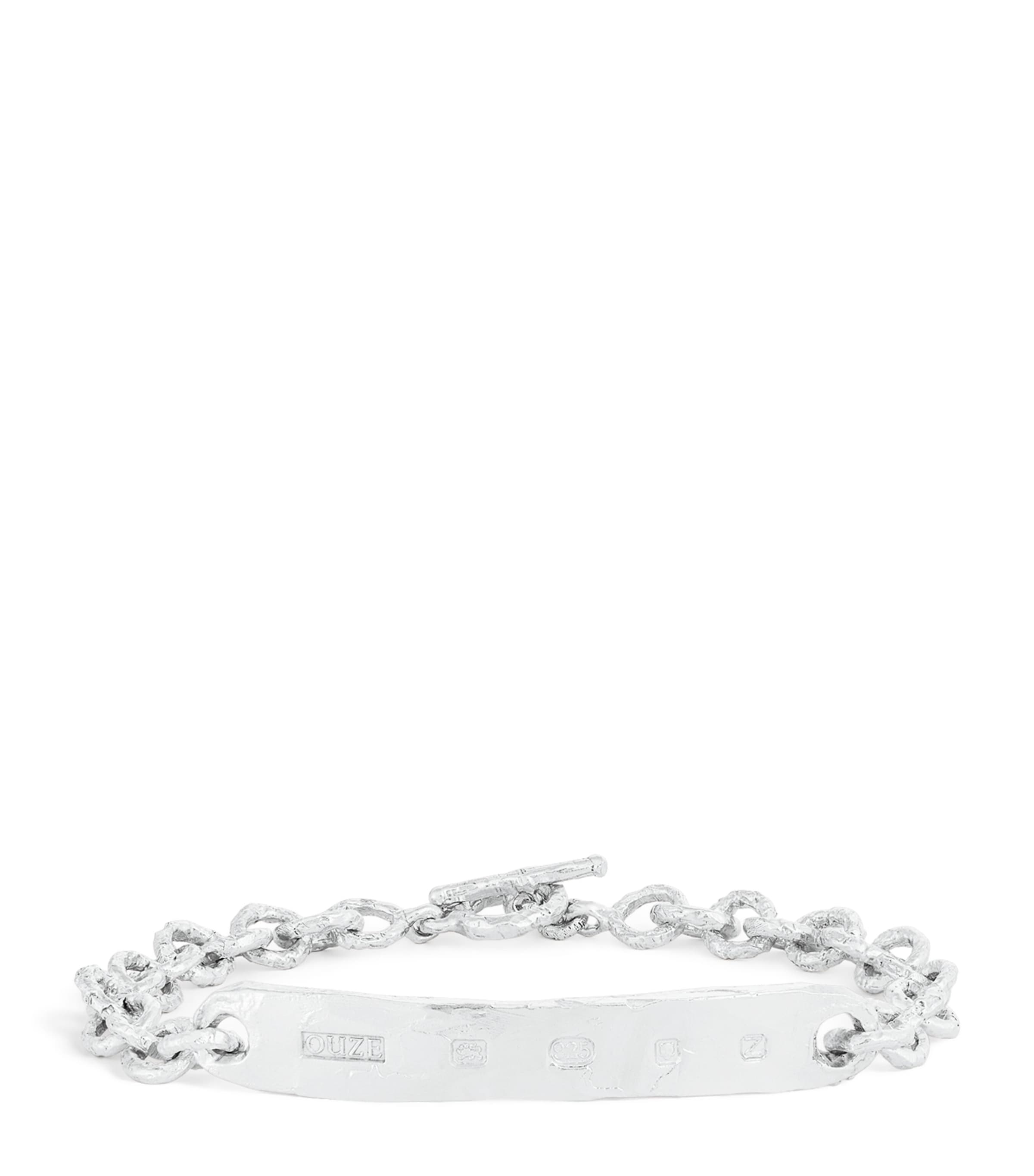 The Ouze Sterling Silver Hallmark Bracelet In Silver