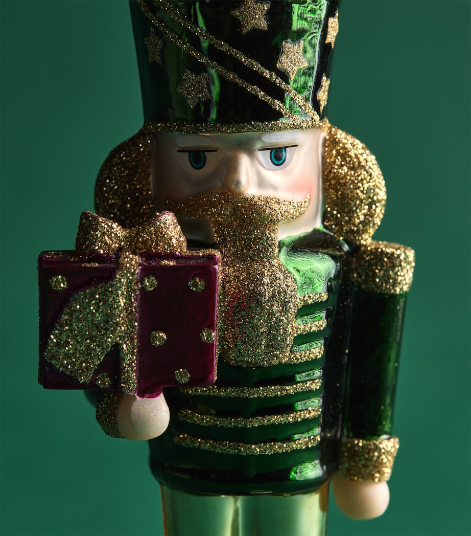 Harrods Nutcracker Tree Decoration Green Image 2