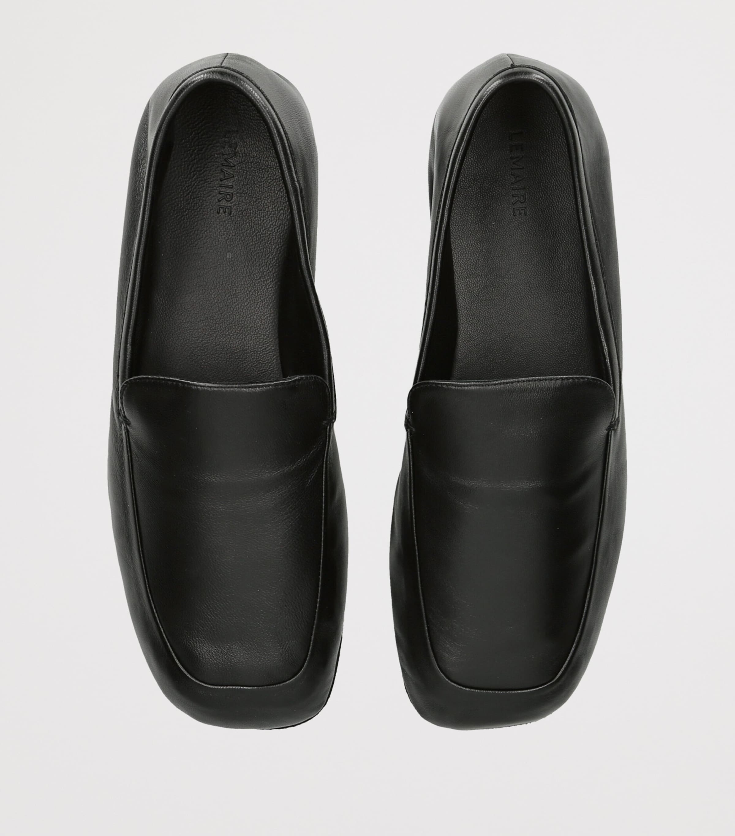 Lemaire Leather Outdoor Slippers Black Image 4