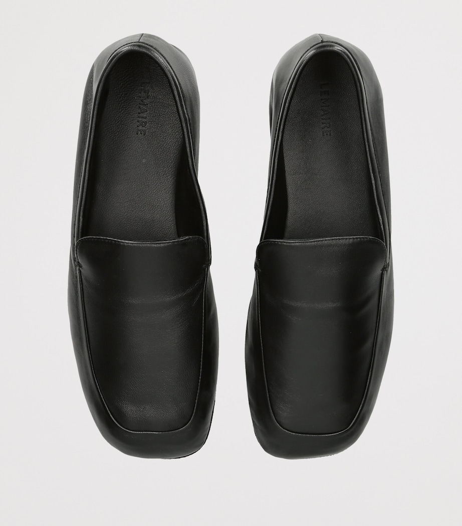 Lemaire Leather Outdoor Slippers Black Image 4