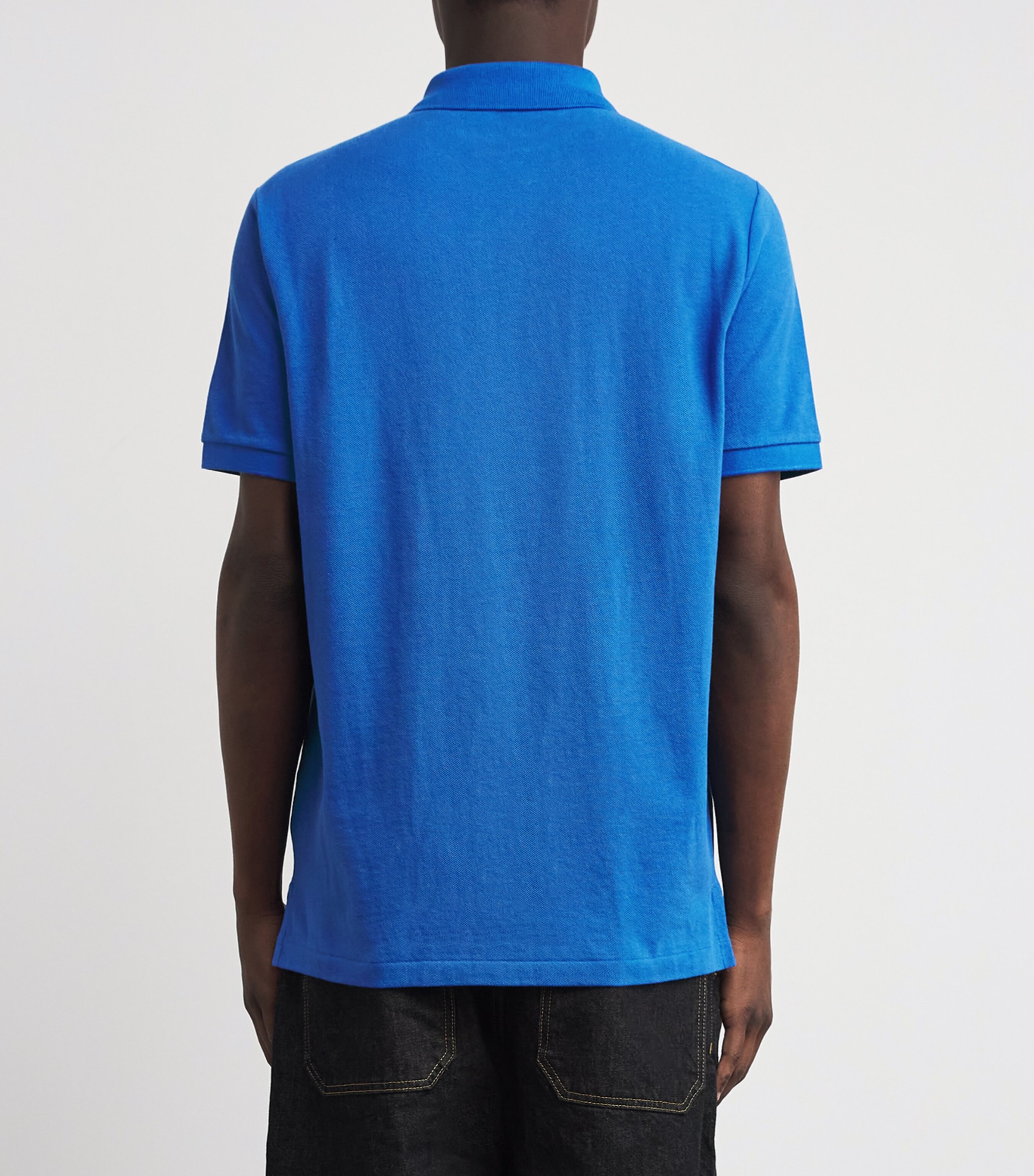 Polo Ralph Lauren Mens Cotton Mesh Classic-Fit Polo Shirt New Iris Image 5