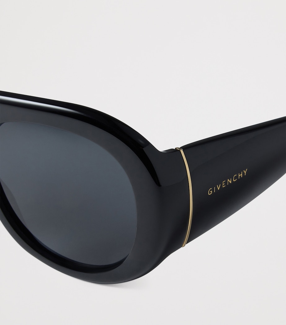 Acetate Bold Sunglasses BLACK Image 5