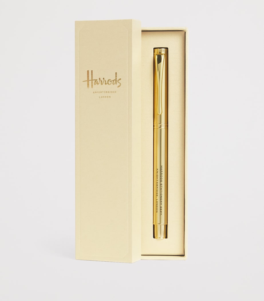 Metal Logo Ballpoint Pen GOLD Image 2