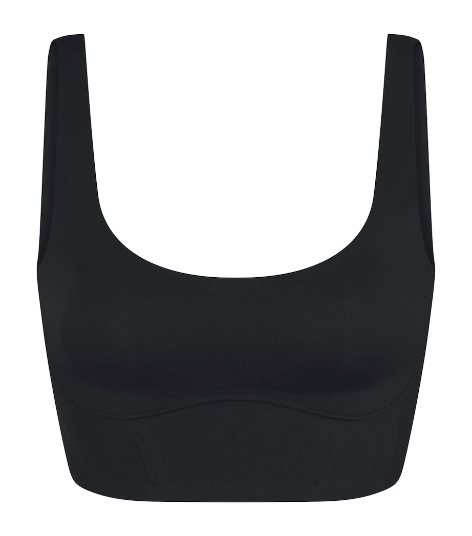 NikeSKIMS Womens NikeSKIMS Corset Sports Bra Obsidian Image 1