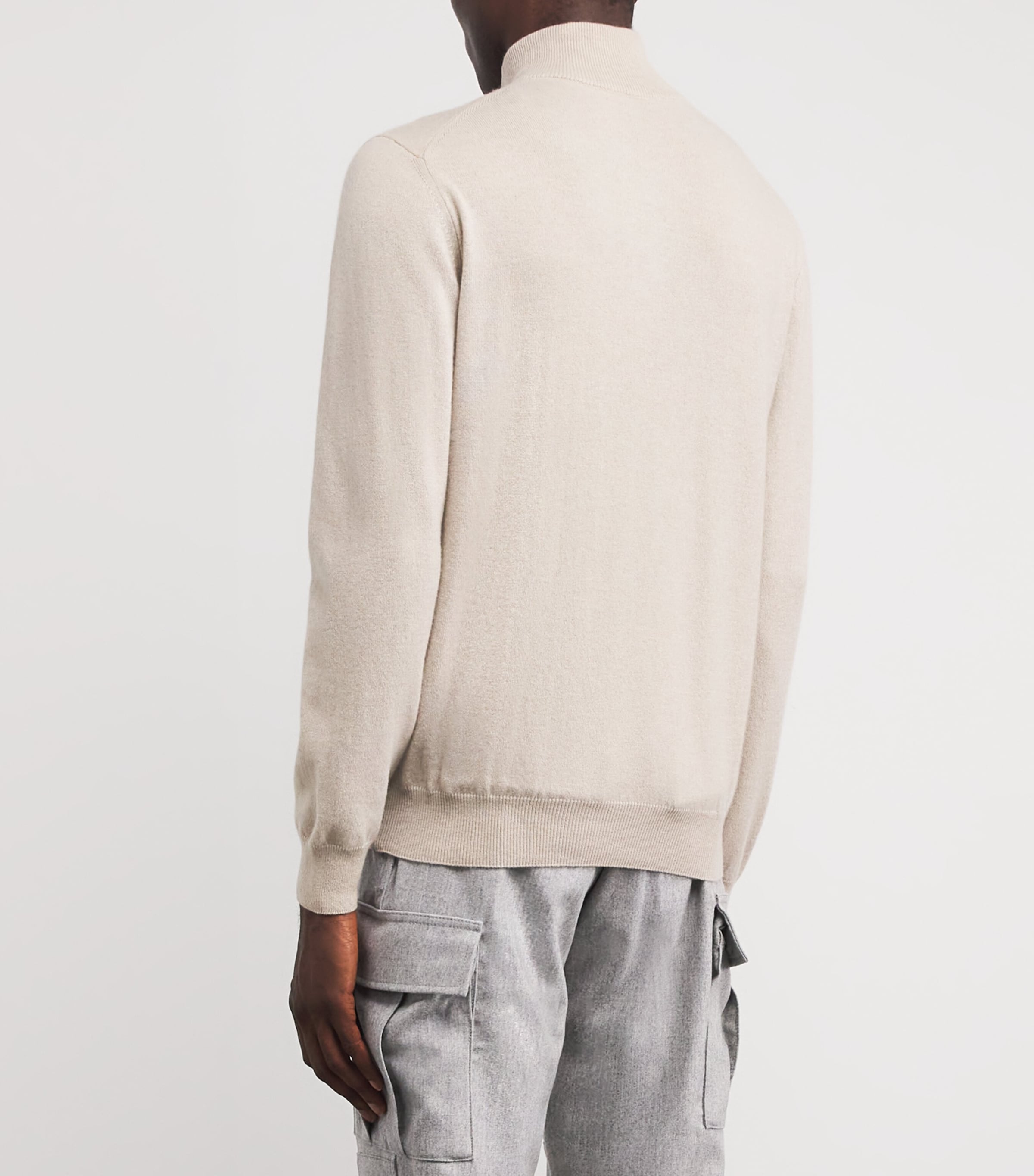 Cashmere High-Neck Sweater 038 NATURAL BEIGE Image 4