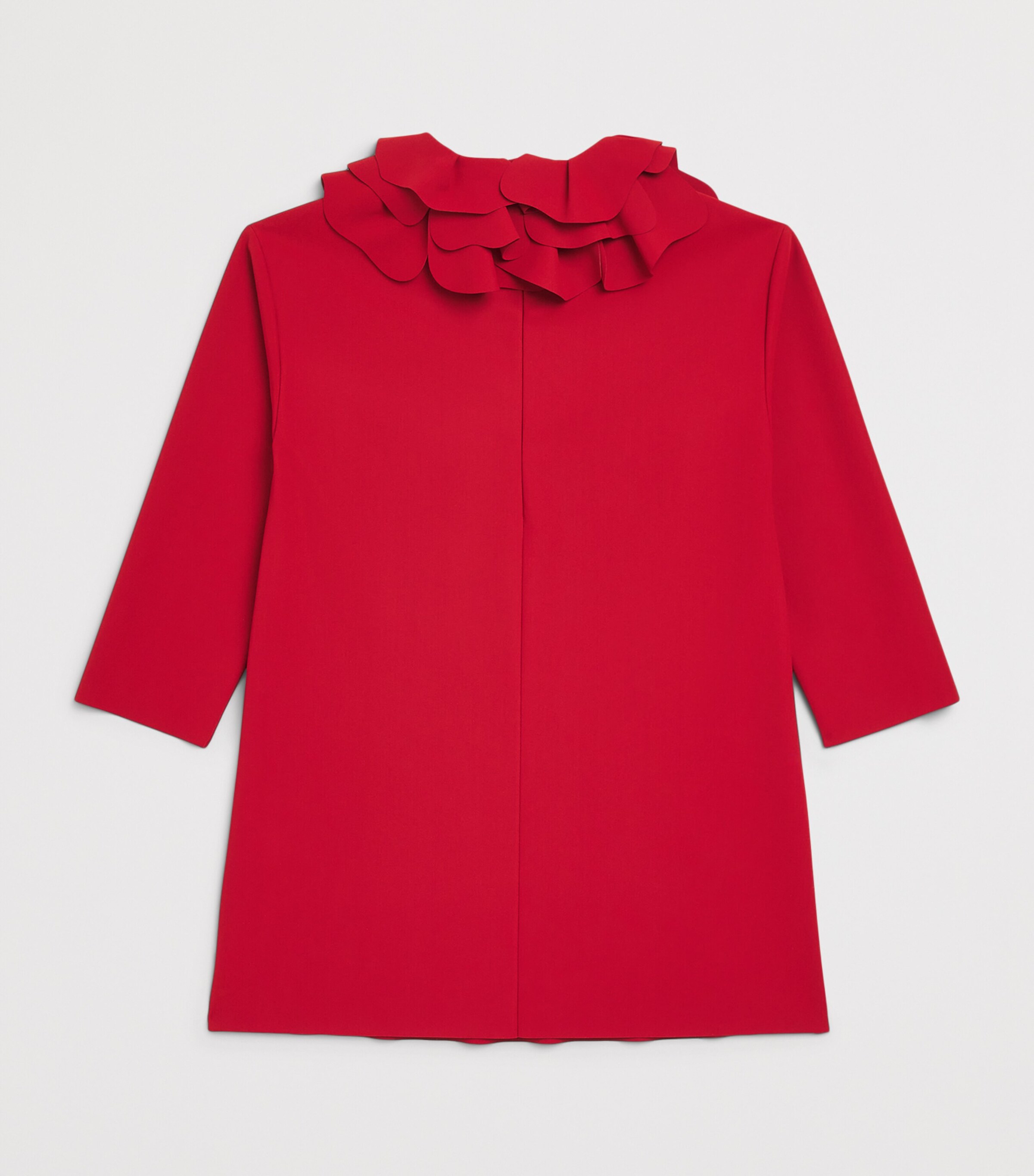 Ruffled-Collar Dress (2-14 Years) 377CHRISTMAS RED Image 2