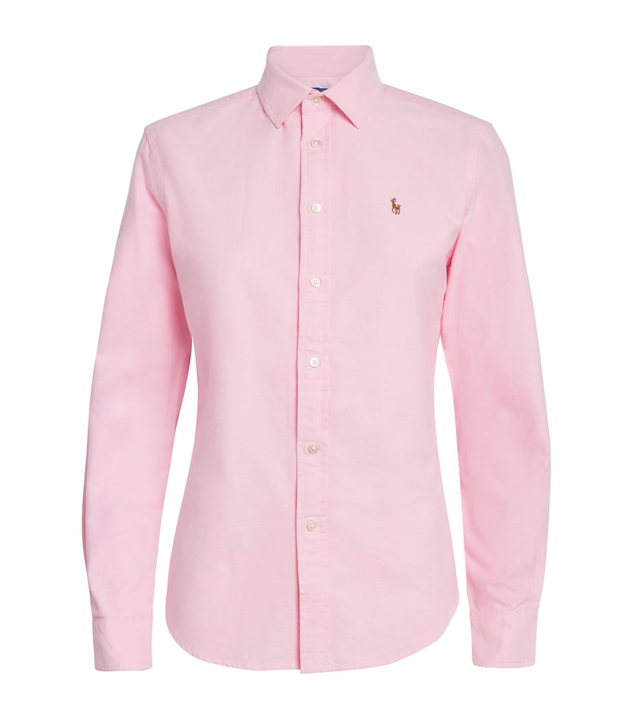 Polo Ralph Lauren Womens Cotton Oxford Shirt Bath Pink Image 1