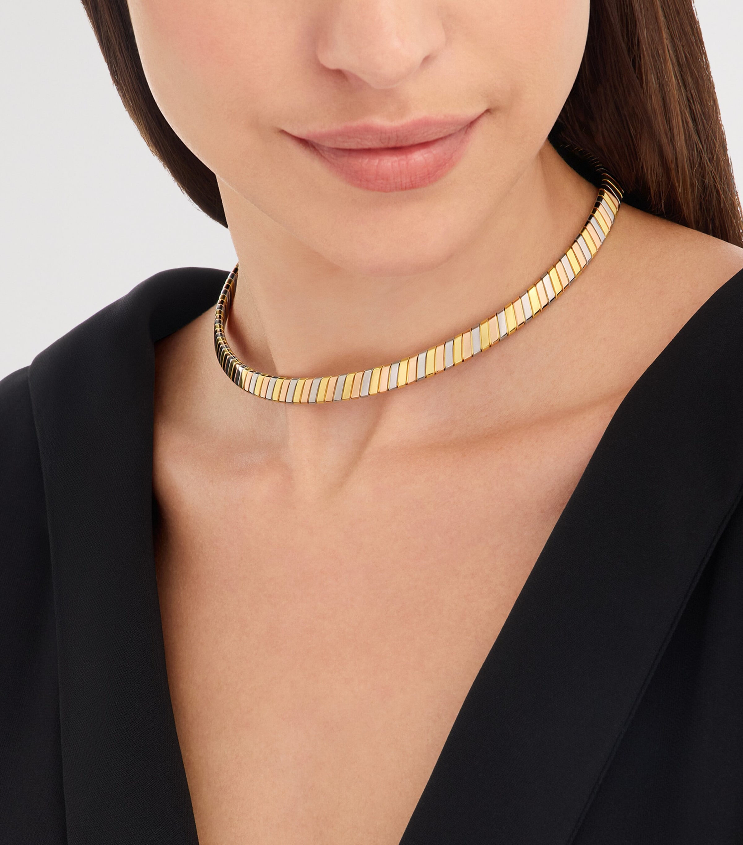 Bvlgari Mixed-Gold Tubogas Choker Image 3