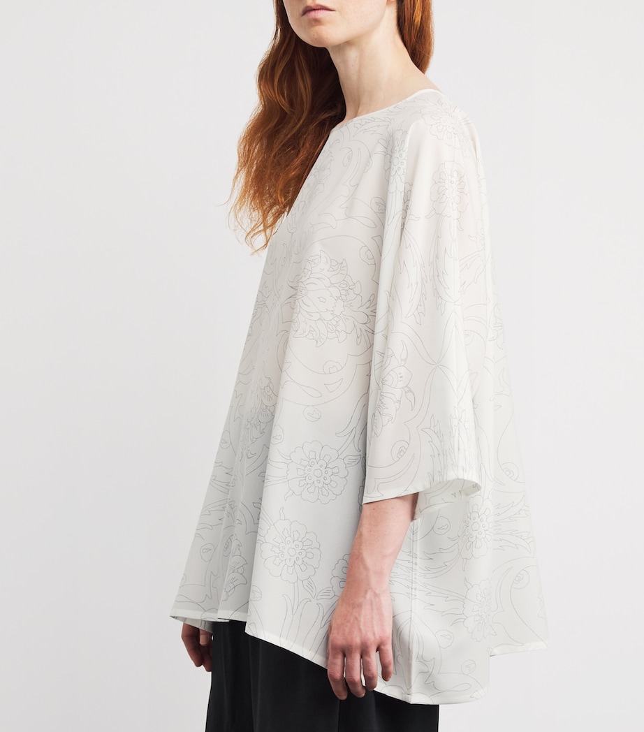 Silk Boat-Neck Top PENCIL Image 6