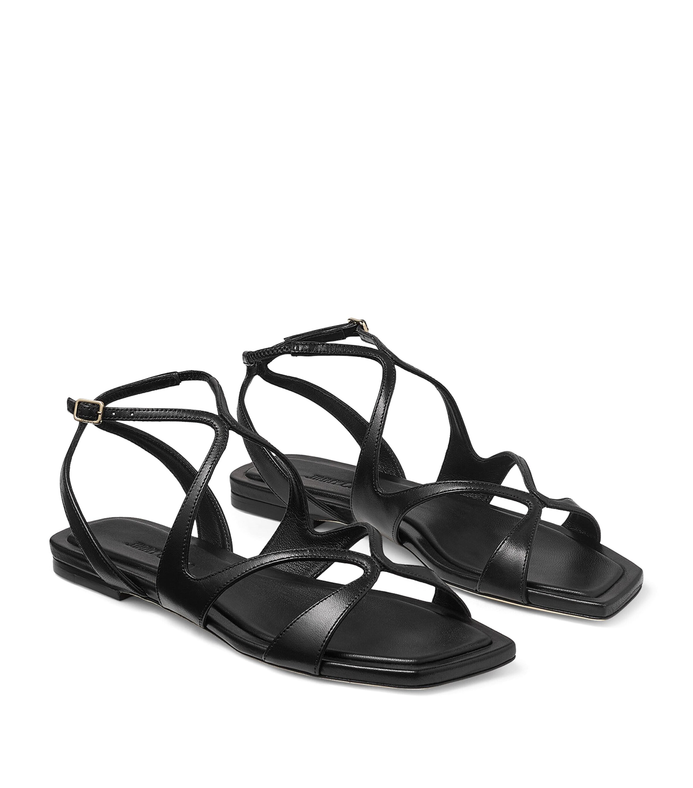 Jimmy Choo Ayla Leather Sandals Black Image 4