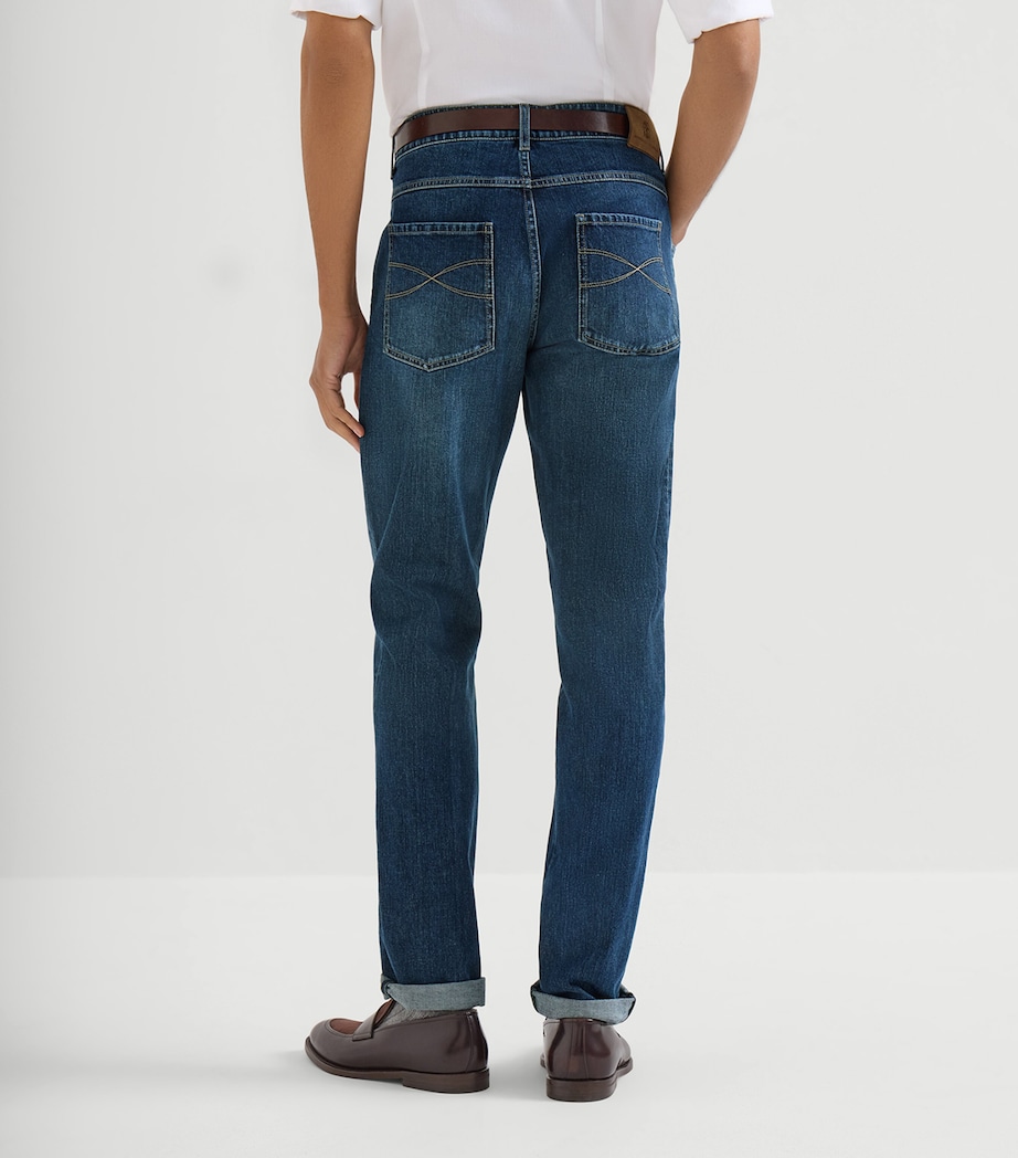 Brunello Cucinelli Mens Comfort Denim Straight Jeans Image 5