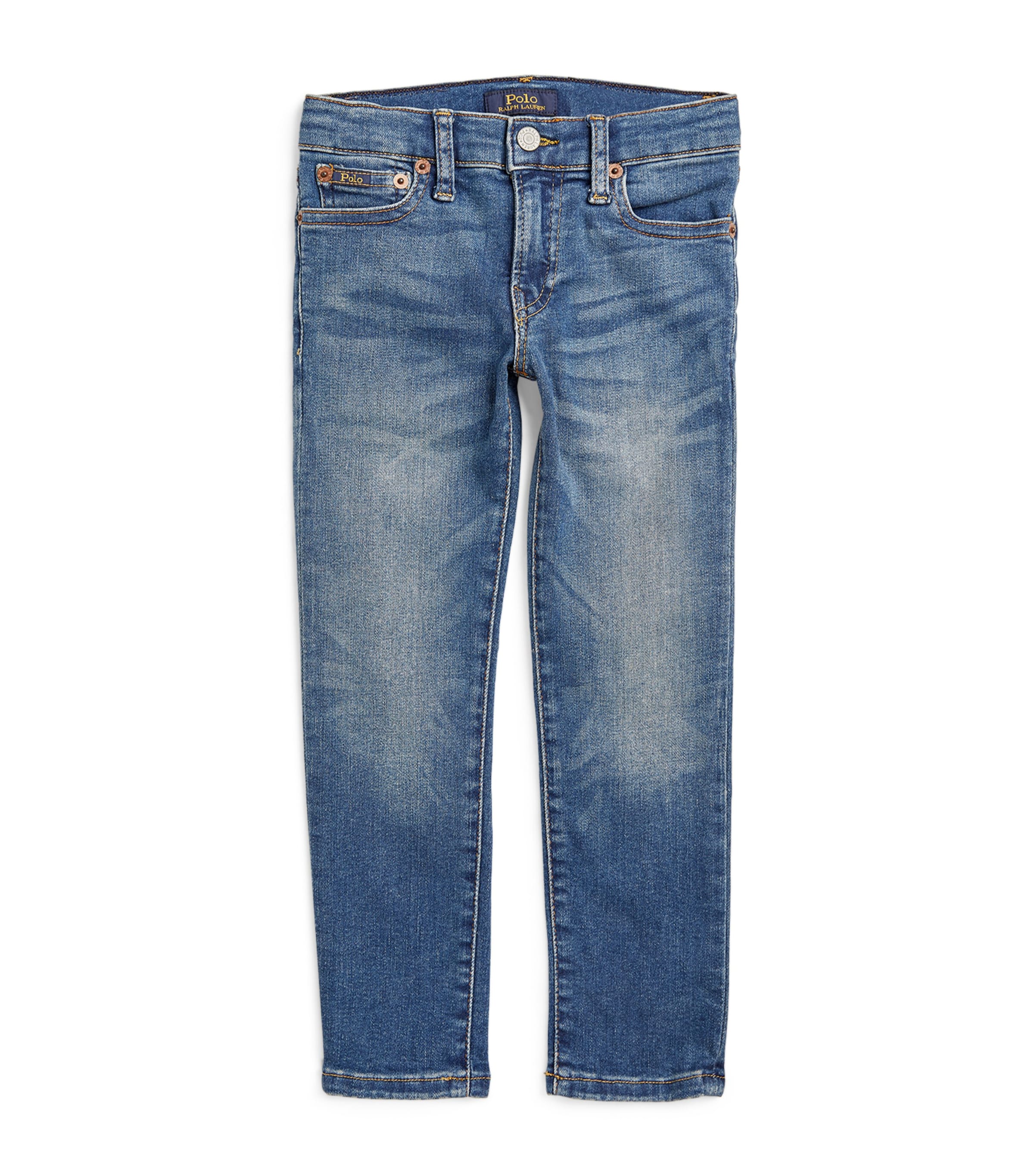 Ralph Lauren Kids' Aiden Mid-wash Jeans In Blue