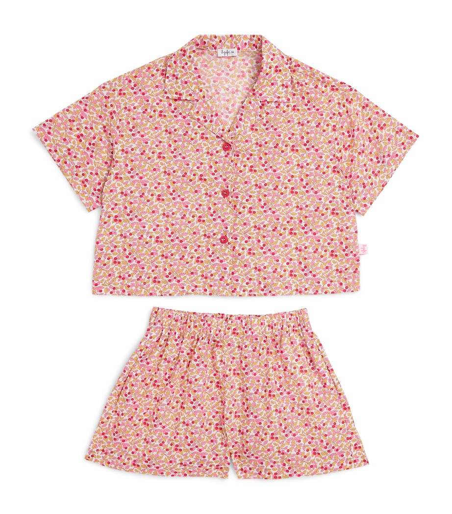 Cotton Shirt and Shorts Set (3-12 Years) 249 APRICOT Image 1