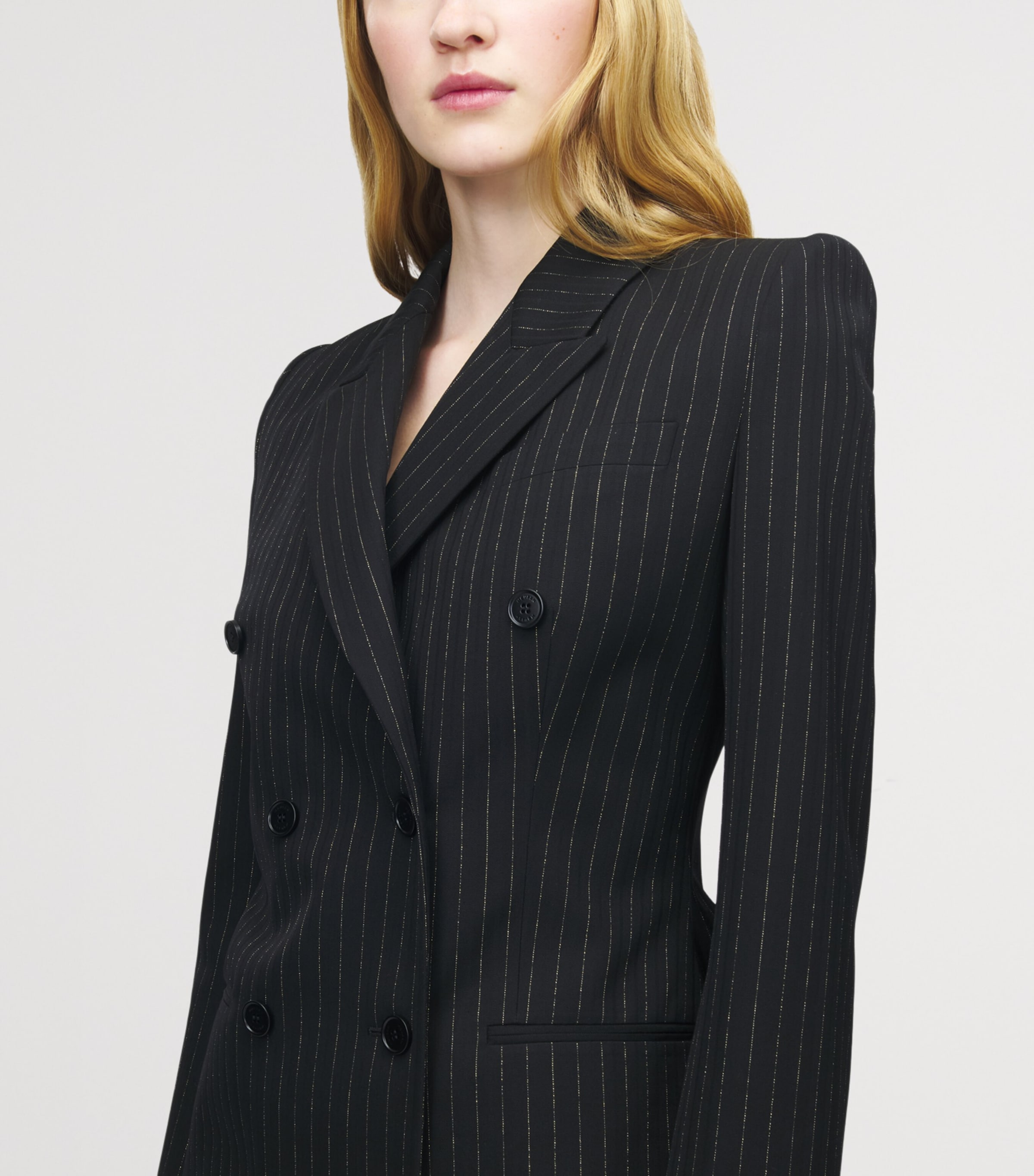 Wool Pinstripe Blazer 1389 Image 6
