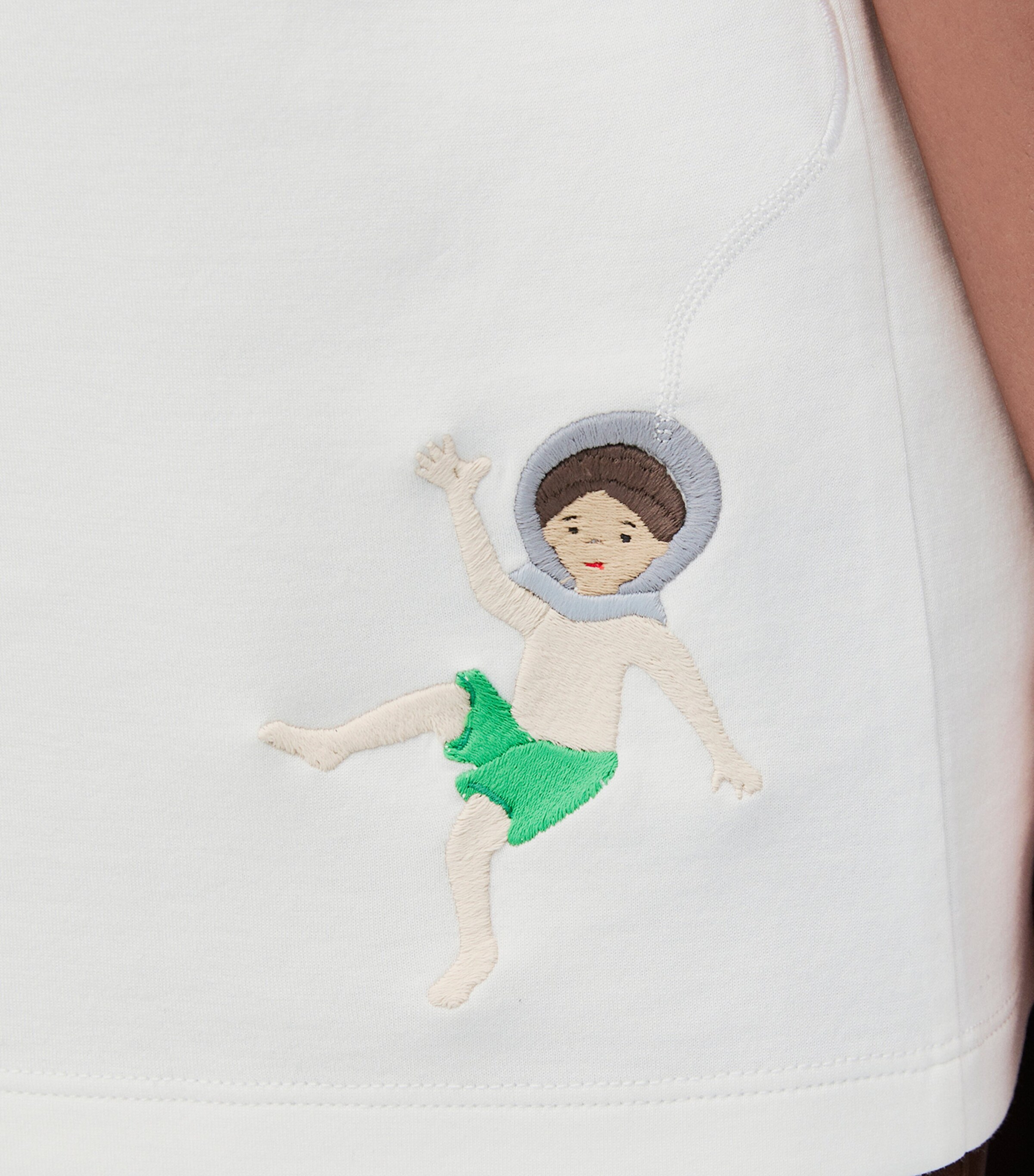 LOEWE White x Suna Fujita Embroidered T-Shirt | Harrods QA