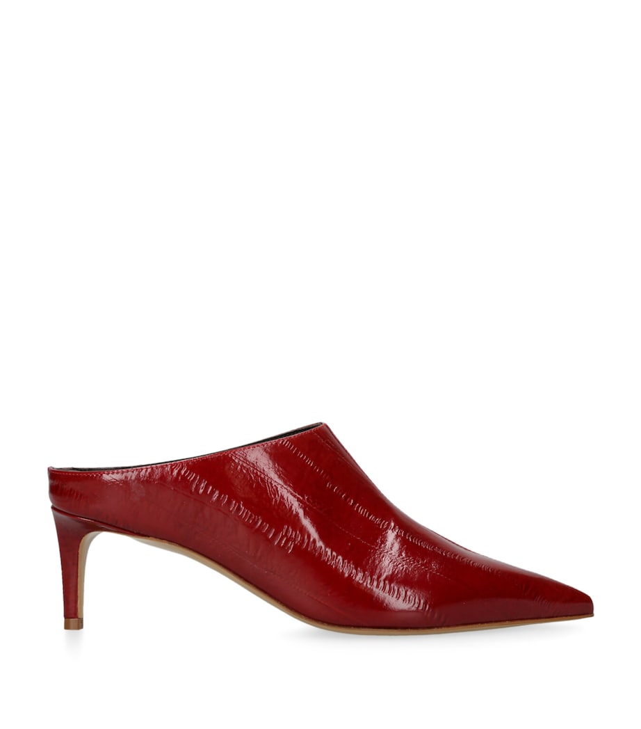 Le Monde Beryl Patent Leather Lou Heeled Mules 50 Red/dark Image 1