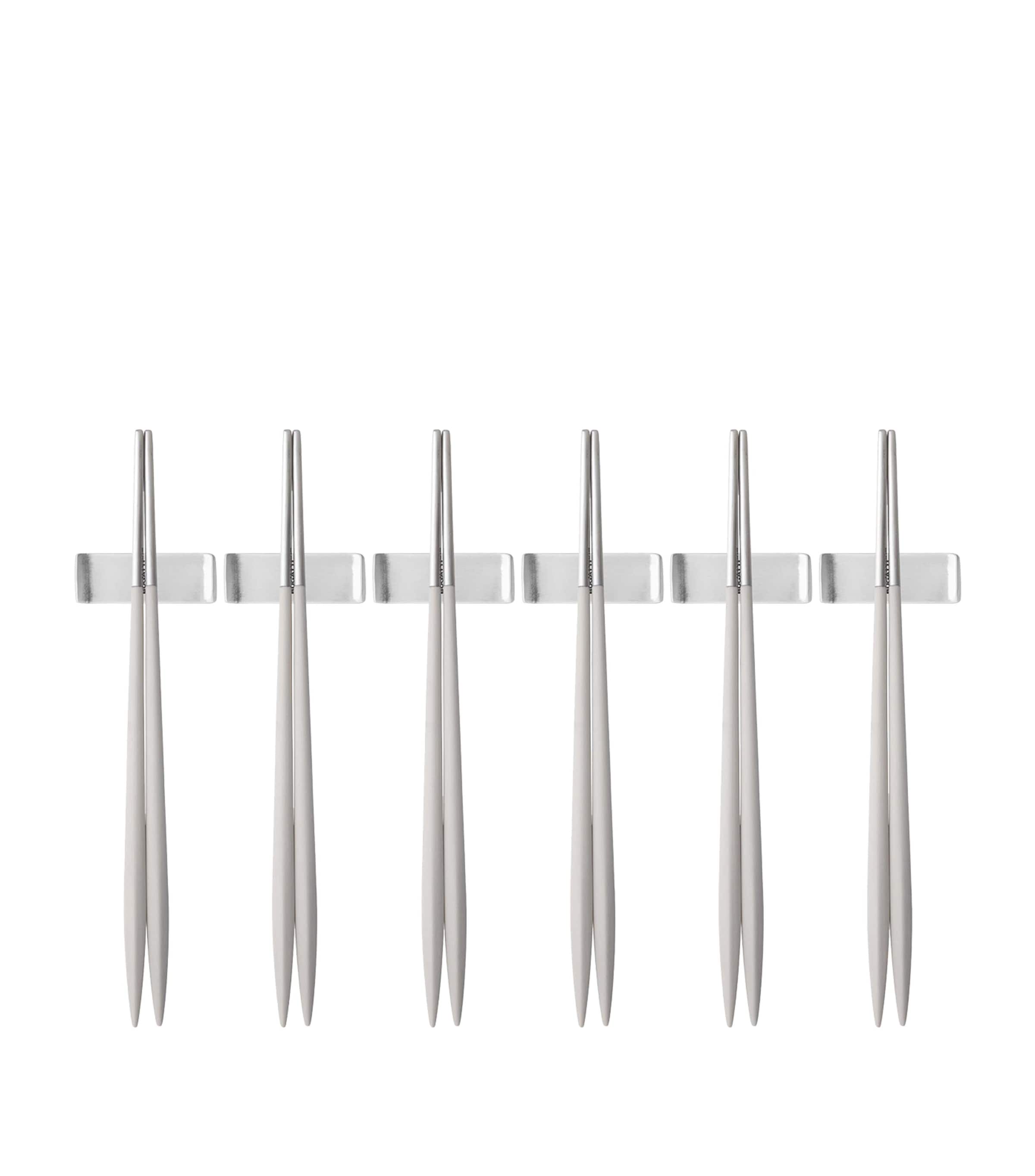 Bugatti Set Of 6 Stainless Steel Ares Chopsticks