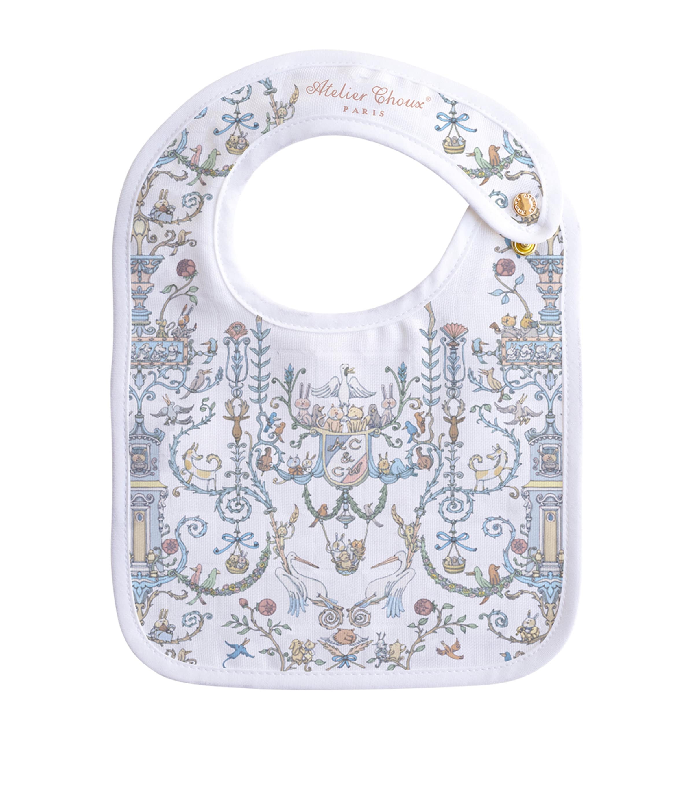 Atelier Choux x Caitlin Wilson Toile de Jouy Bib White Image 2