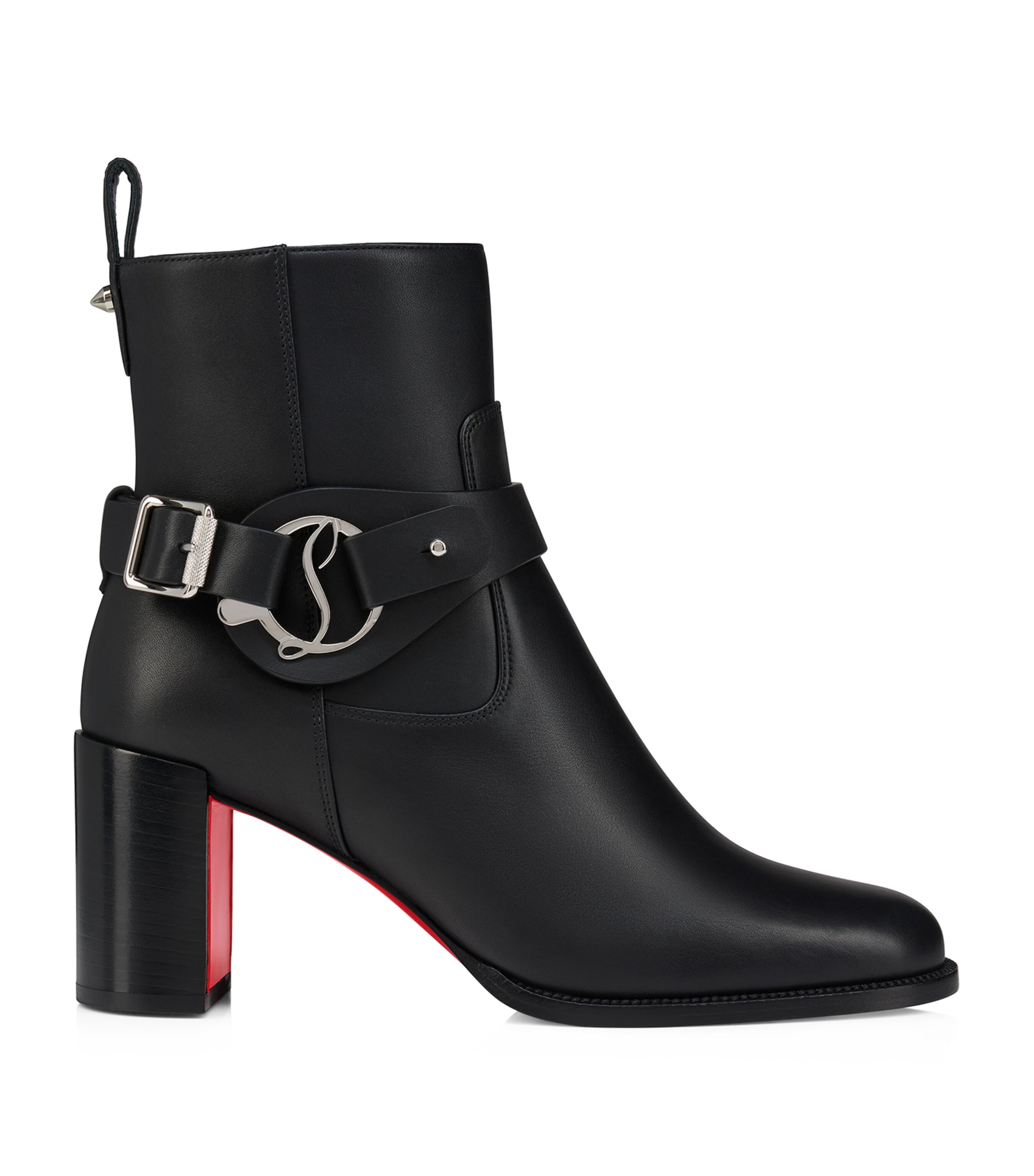 Christian Louboutin Dianouchette Leather Ankle Boots 70 In Black