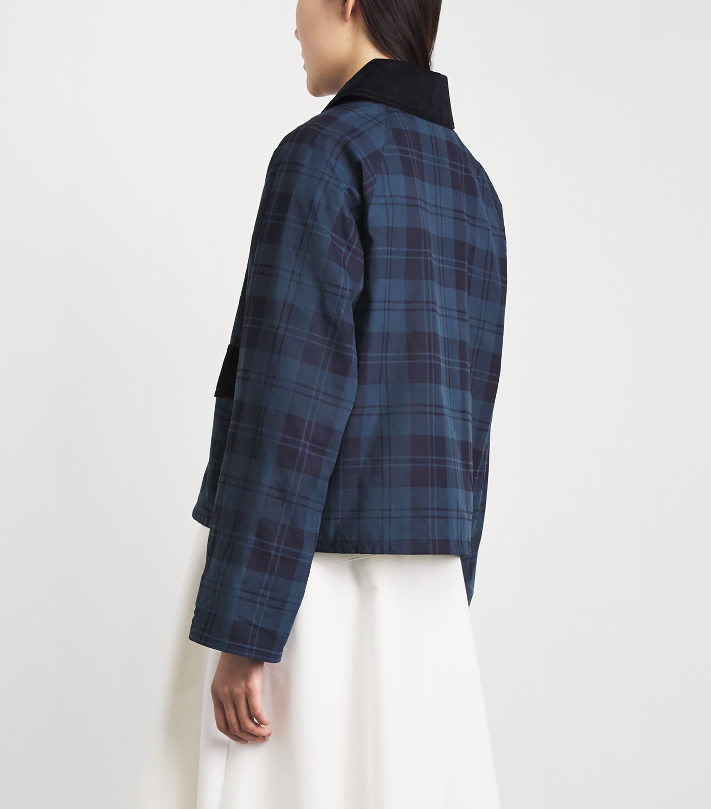 Barbour Womens Cotton Check Baiton Jacket Weathered Image 5