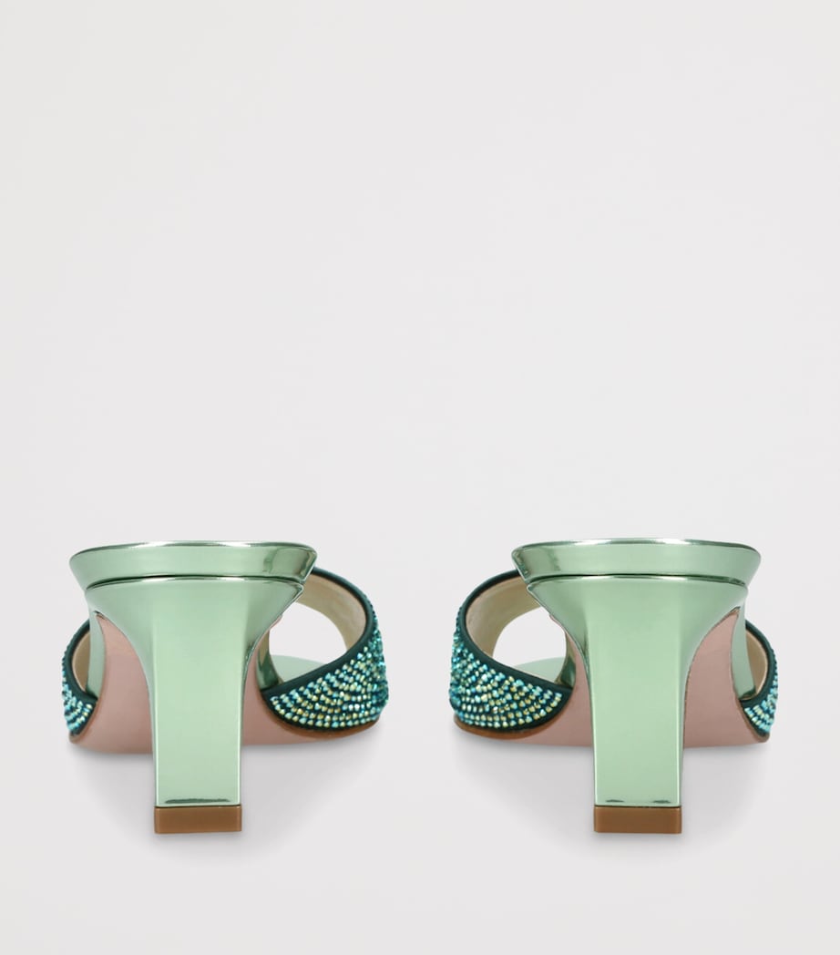 Crystal Comet Mules 50 PALE GREEN Image 2