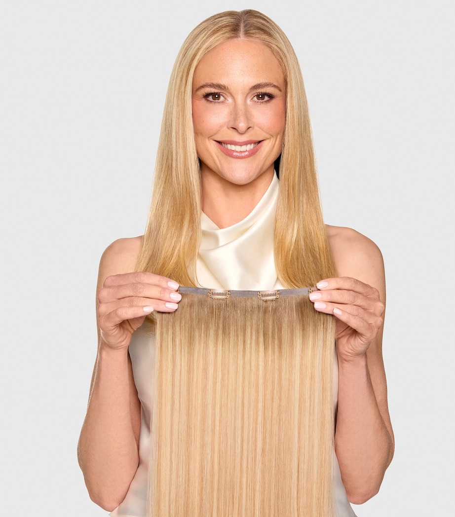 Beauty Works x Huda BARELY THERE Mix & Match Volumiser Clip-In Hair Extensions (18") DESERT DUNE Image 5