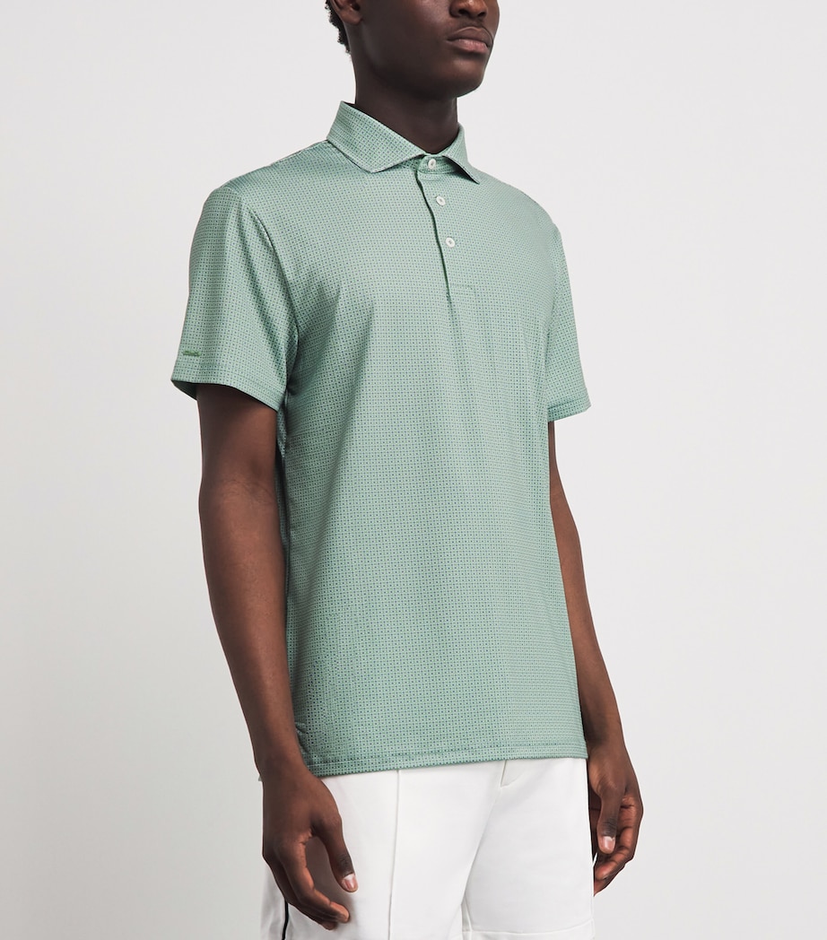 RLX Ralph Lauren Mens Foulard Print Polo Shirt Green Foulard Image 4